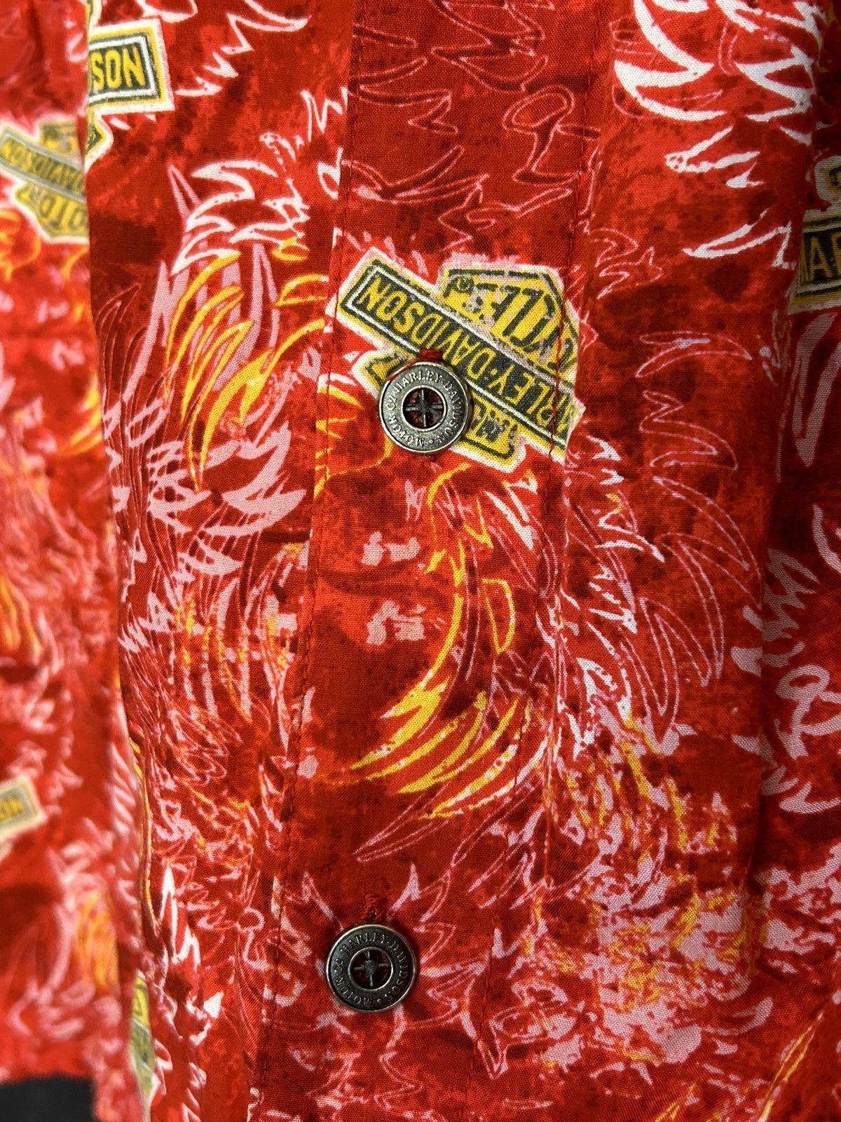 Harley Davidson Harley Davidson Rayon Hawaiian Aloha Shirt Size US L / EU 52-54 / 3 - 6 Thumbnail