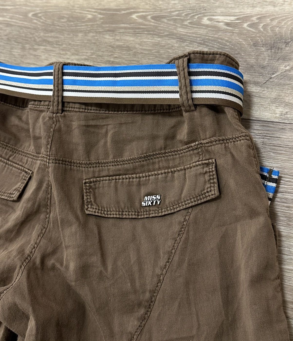 Miss Sixty Miss Sixty Women’s Brown Shorts Size XS Y2K Avant Garde 00s Size 26" / US 2 / IT 38 - 5 Thumbnail