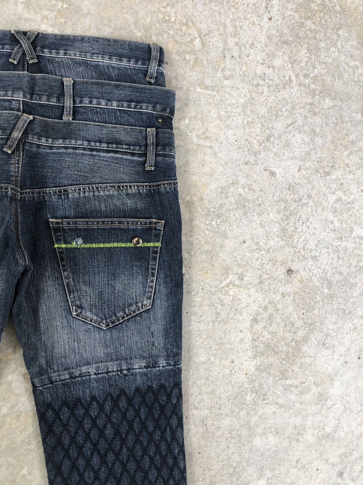 PPFM PPFM Double Waist Punk Style Distressed Jeans Size US 32 / EU 48 - 10 Thumbnail