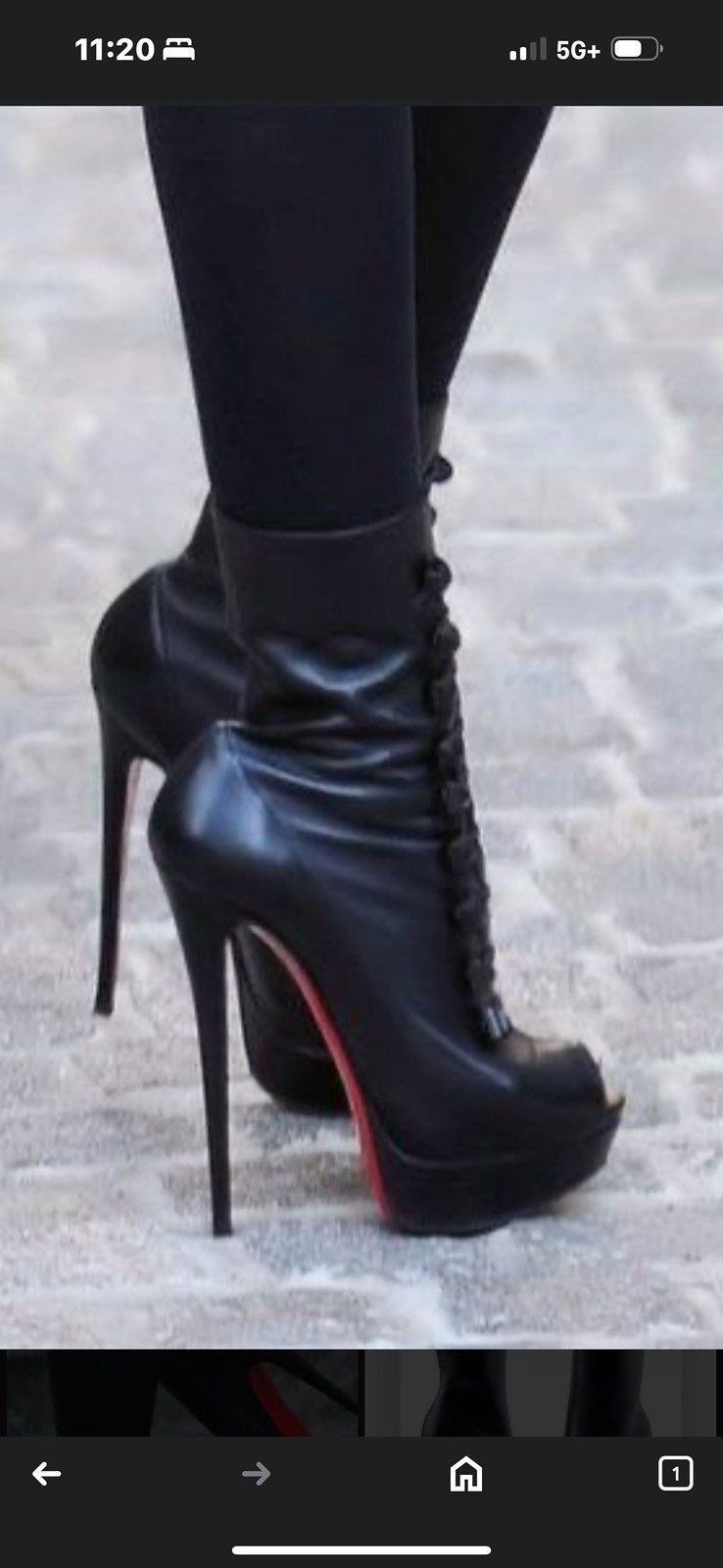 Christian Louboutin Christian Louboutin Alta Bouton 150 Napa/Pyramid Size US 7 / IT 37 - 10 Thumbnail