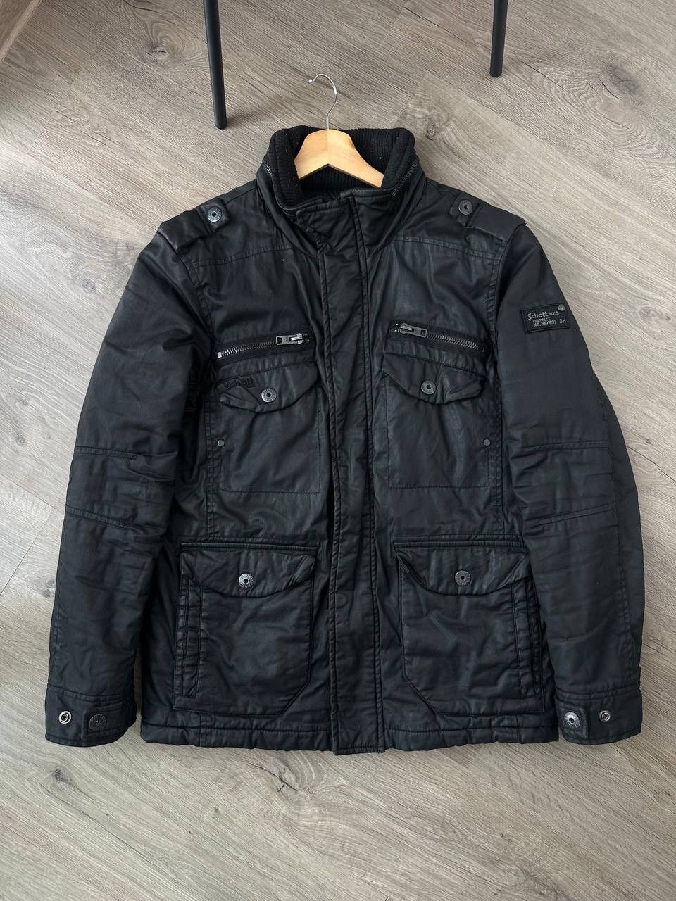 Japanese Brand × Schott × Vintage Vintage Japanese Schott Black Faded Pocket Jacket Size US M / EU 48-50 / 2 - 5 Thumbnail