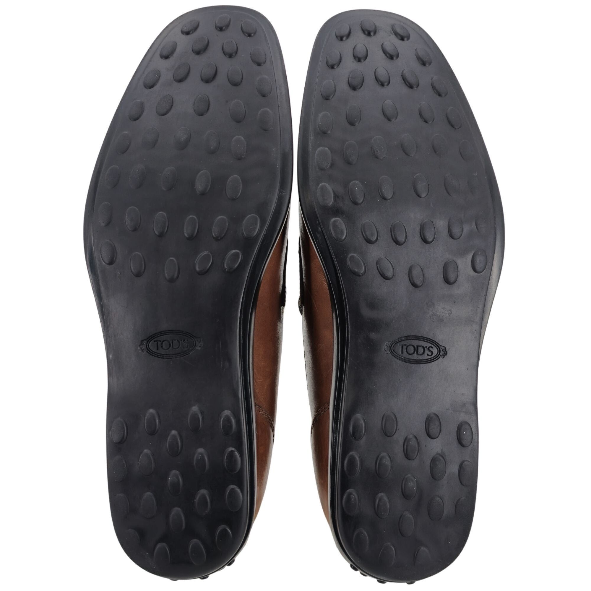 Tod's Tods Italy Mens 9.5 Light Brown Leather Dress Casual Shoes Size US 9.5 / EU 42-43 - 3 Thumbnail