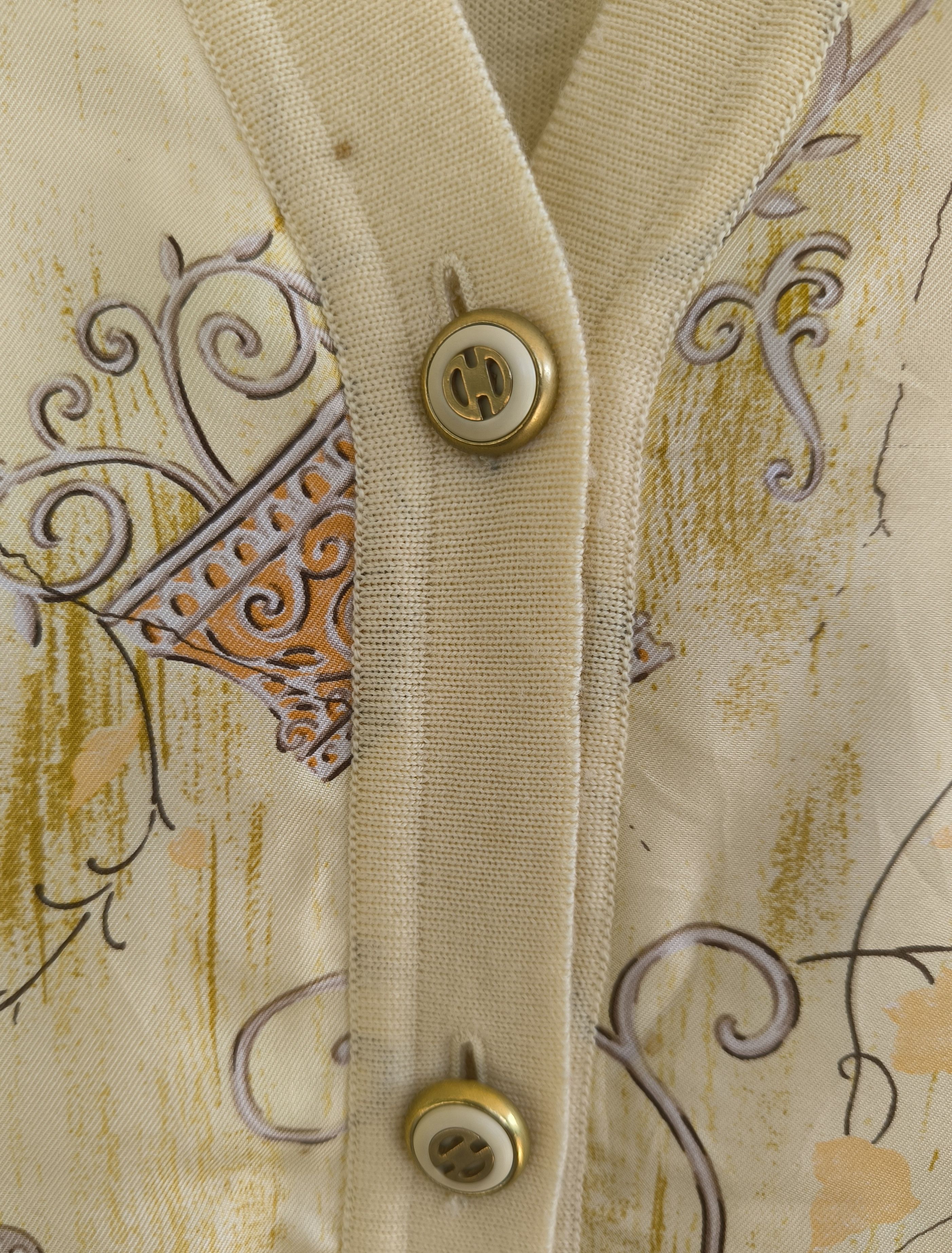 Celine Vtg CELINE silk cardigan Size US S / EU 44-46 / 1 - 7 Thumbnail