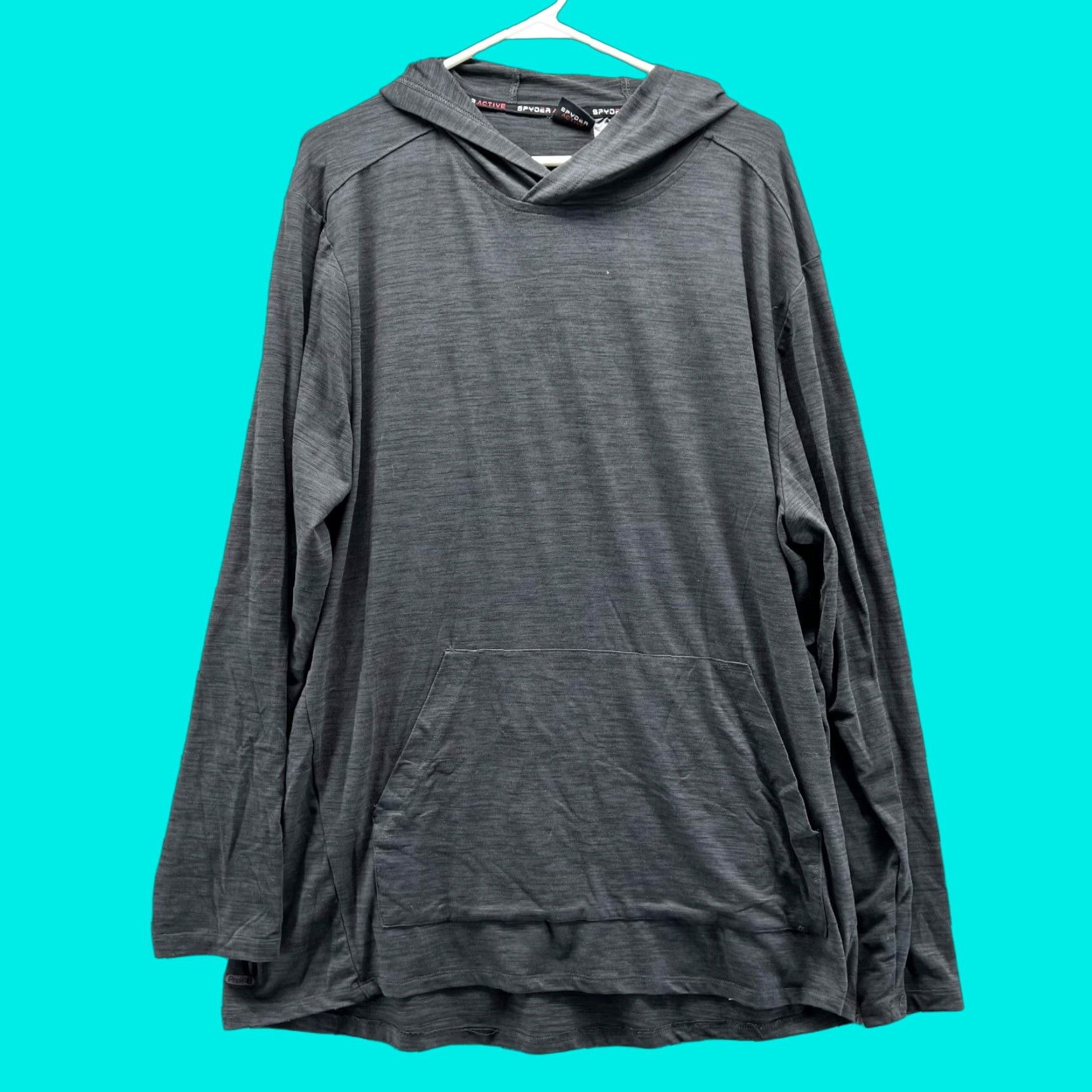 Spyder Spyder Sweater Men XXL Adult Black Hooded Sweatshirt Pullover Polyester Active Size US XXL / EU 58 / 5 - 1 Thumbnail