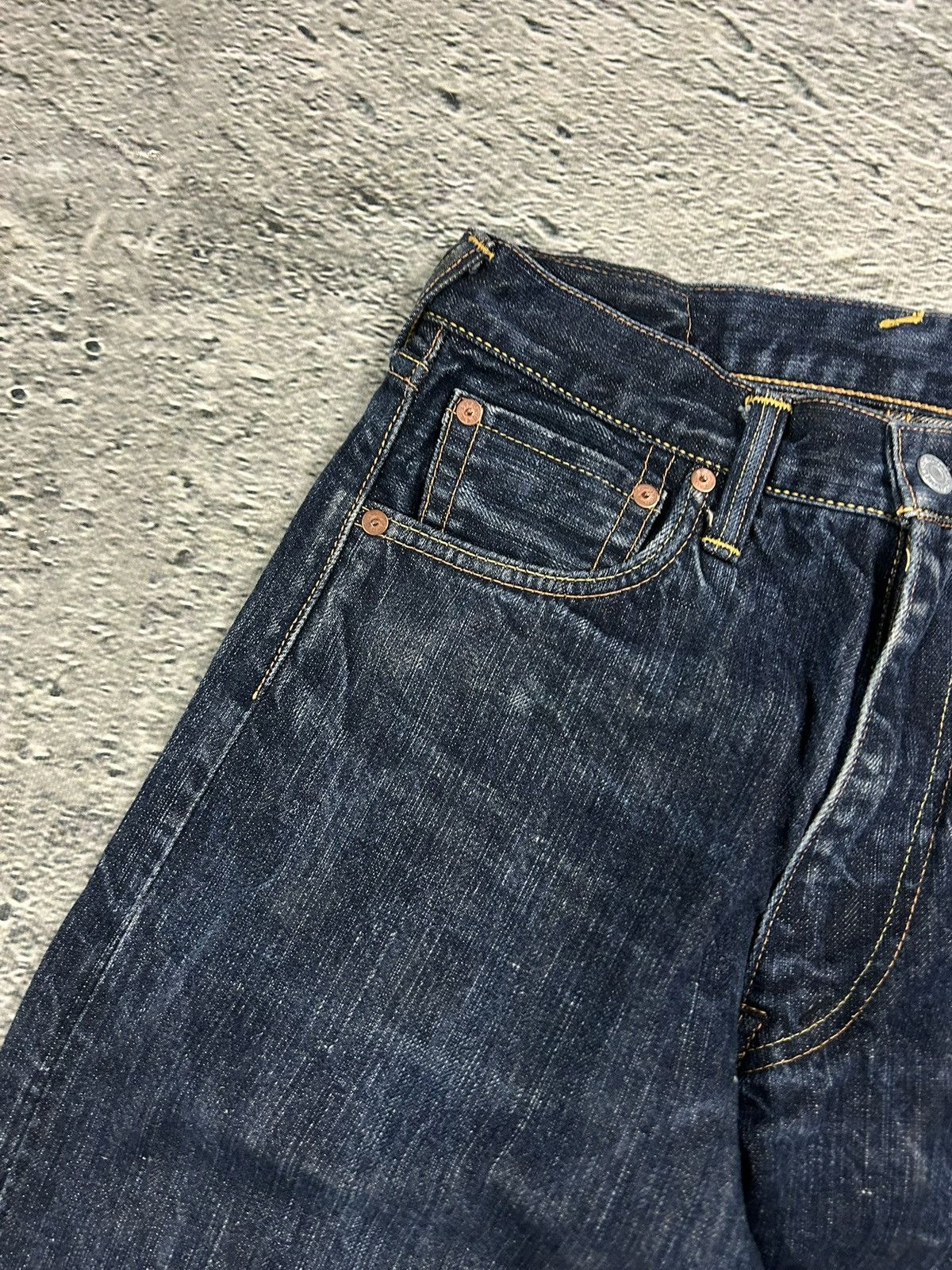 Evisu Evisu Yamane jeans smiley face Japanese vintage seagull Size 28" / US 6 / IT 42 - 9 Thumbnail