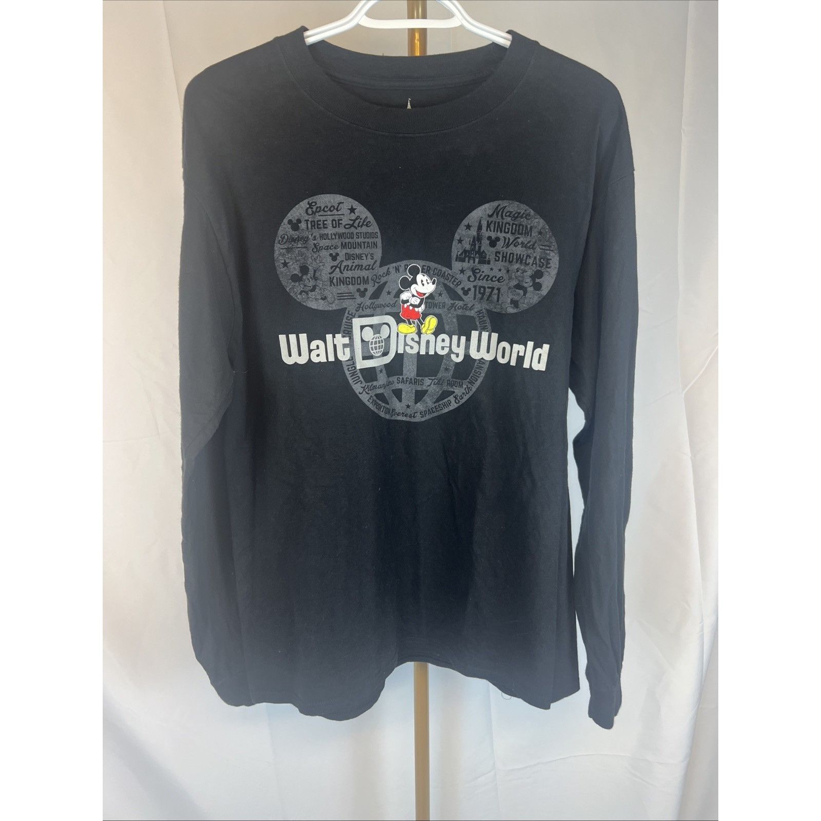 Disney Walt Disney World Long-Sleeve T-shirt Black Size M Mickey Ma Size US M / EU 48-50 / 2 - 1 Thumbnail