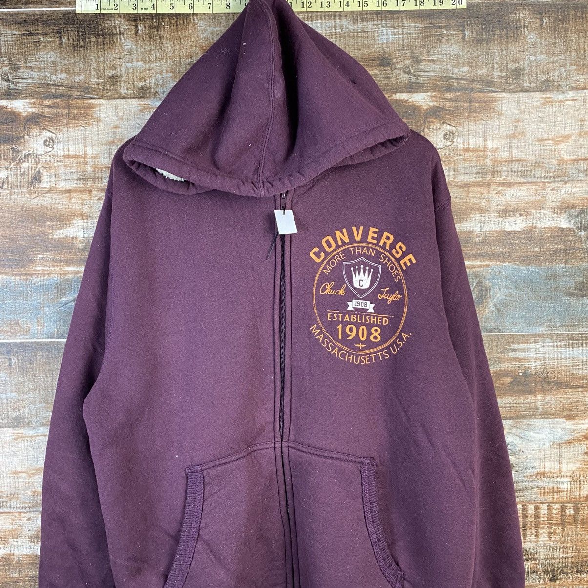 Converse DL Converse Purple Hoodie #C911 Size US L / EU 52-54 / 3 - 2 Thumbnail