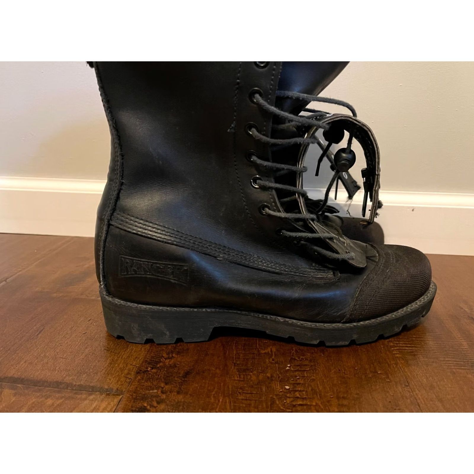 Vintage VINTAGE Ranger Firewalker Boots USA Black Leather Work Boot Men's 8M Size US 8 / EU 41 - 2 Thumbnail
