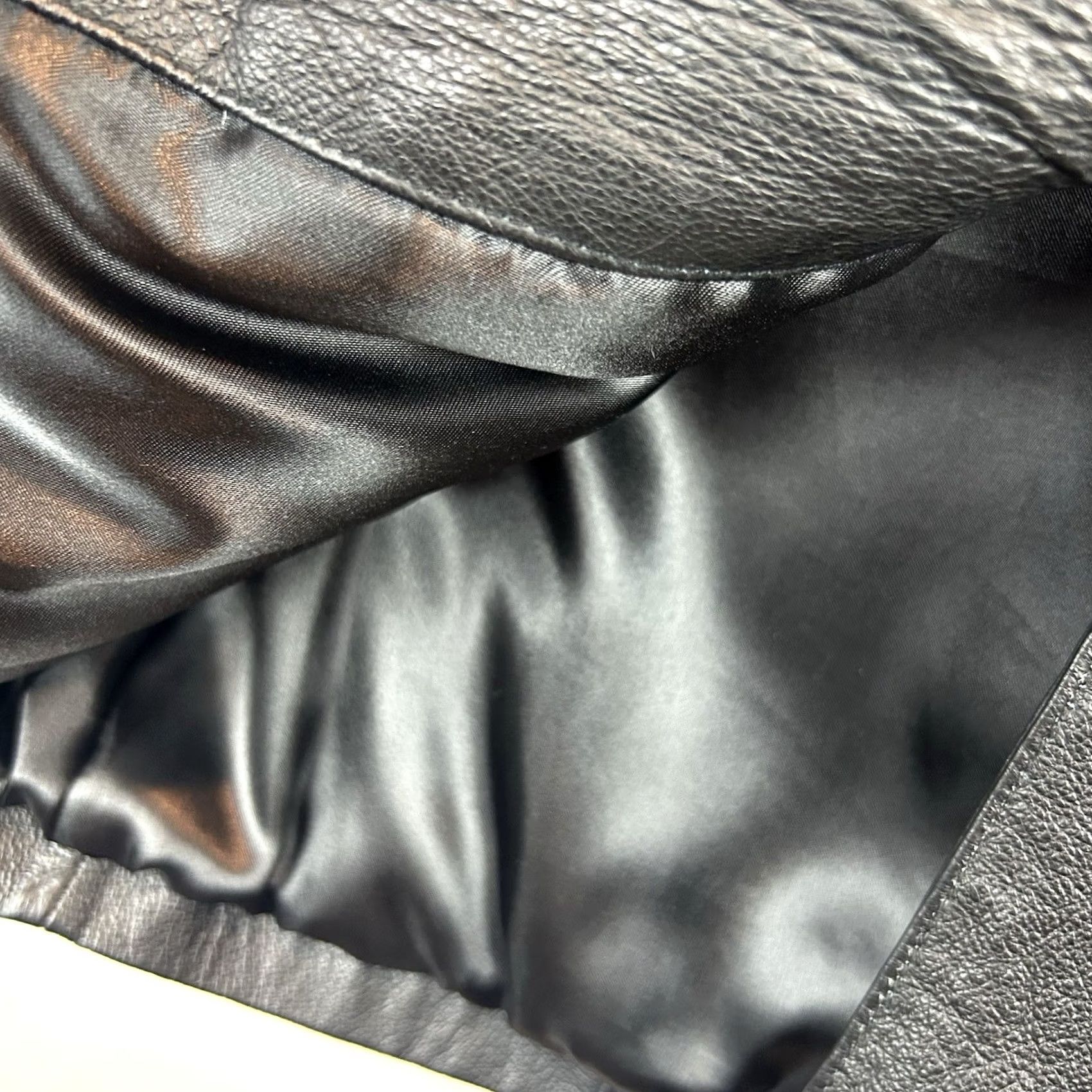 Vintage Leather Jacket Womens Medium Black 3 Button Coat Old Money Quiet Luxury Size M / US 6-8 / IT 42-44 - 5 Thumbnail