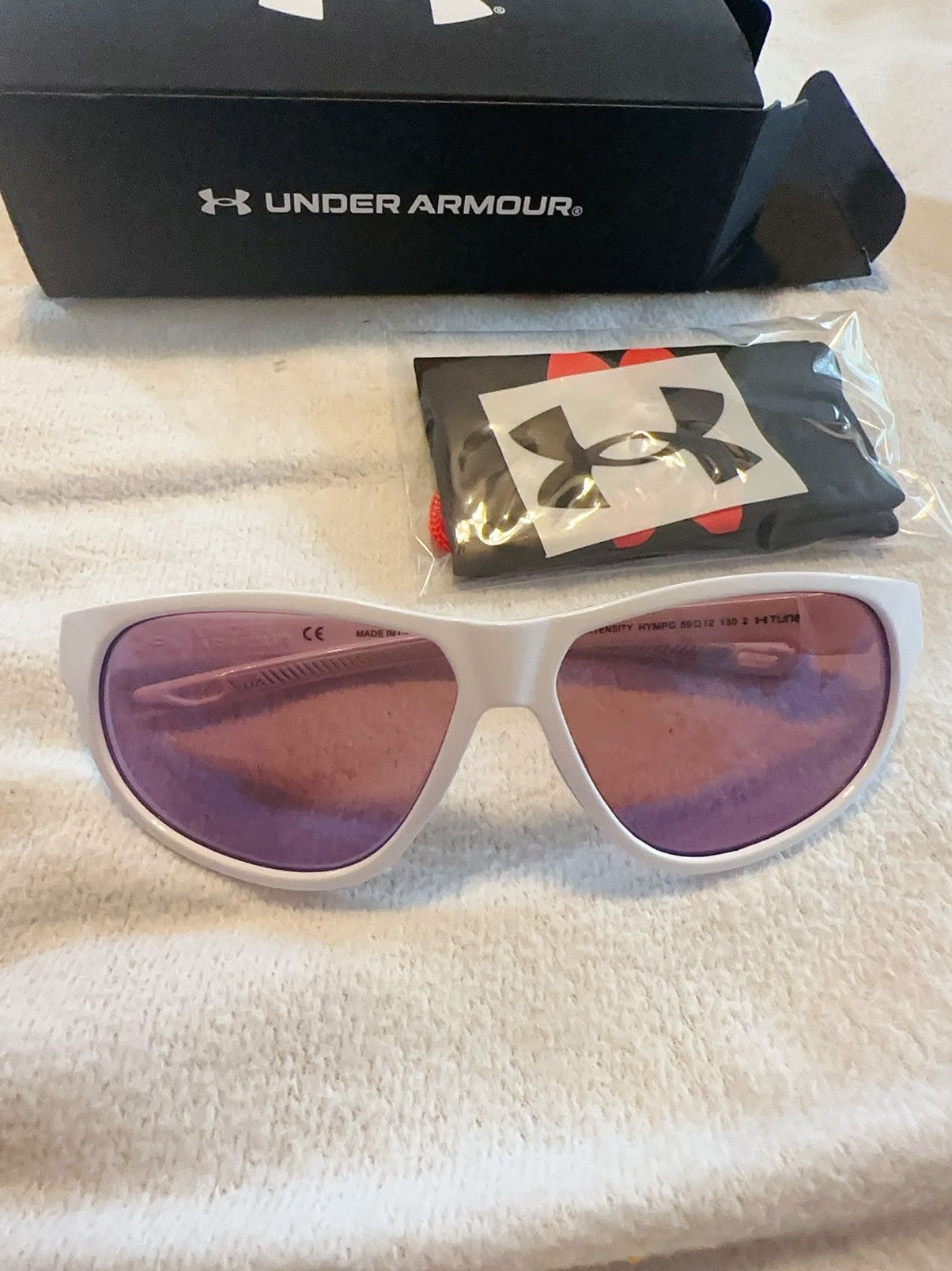 Under Armour Under Armour UA Intensity OHYM PC Oval Sunglasses pink lens Size ONE SIZE - 5 Thumbnail