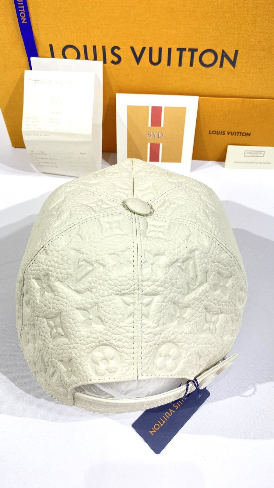 Louis Vuitton Louis Vuitton Virgil Monogram Taurillon Leather Baseball Cap Size ONE SIZE - 4 Thumbnail