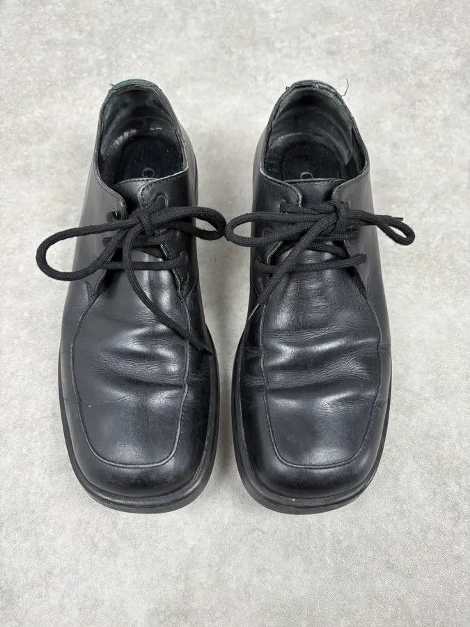 Gucci 2000s Gucci Black Leather Signature Derby Shoes Size US 8.5 / EU 41-42 - 2 Thumbnail