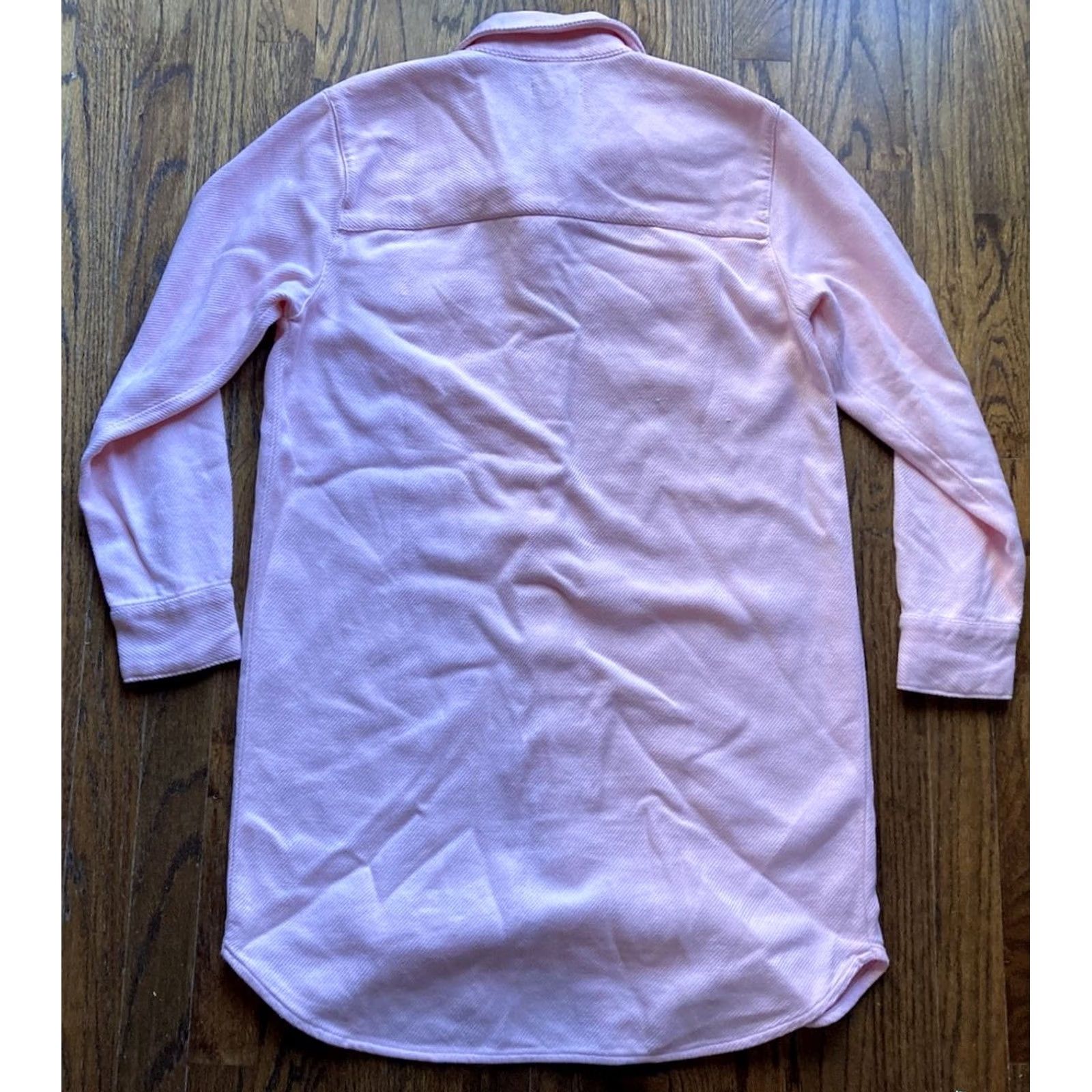 Outerknown Outerknown Shirt Dress Womens Small Pink Organic Cotton Twill Portugal Size S / US 4 / IT 40 - 8 Thumbnail