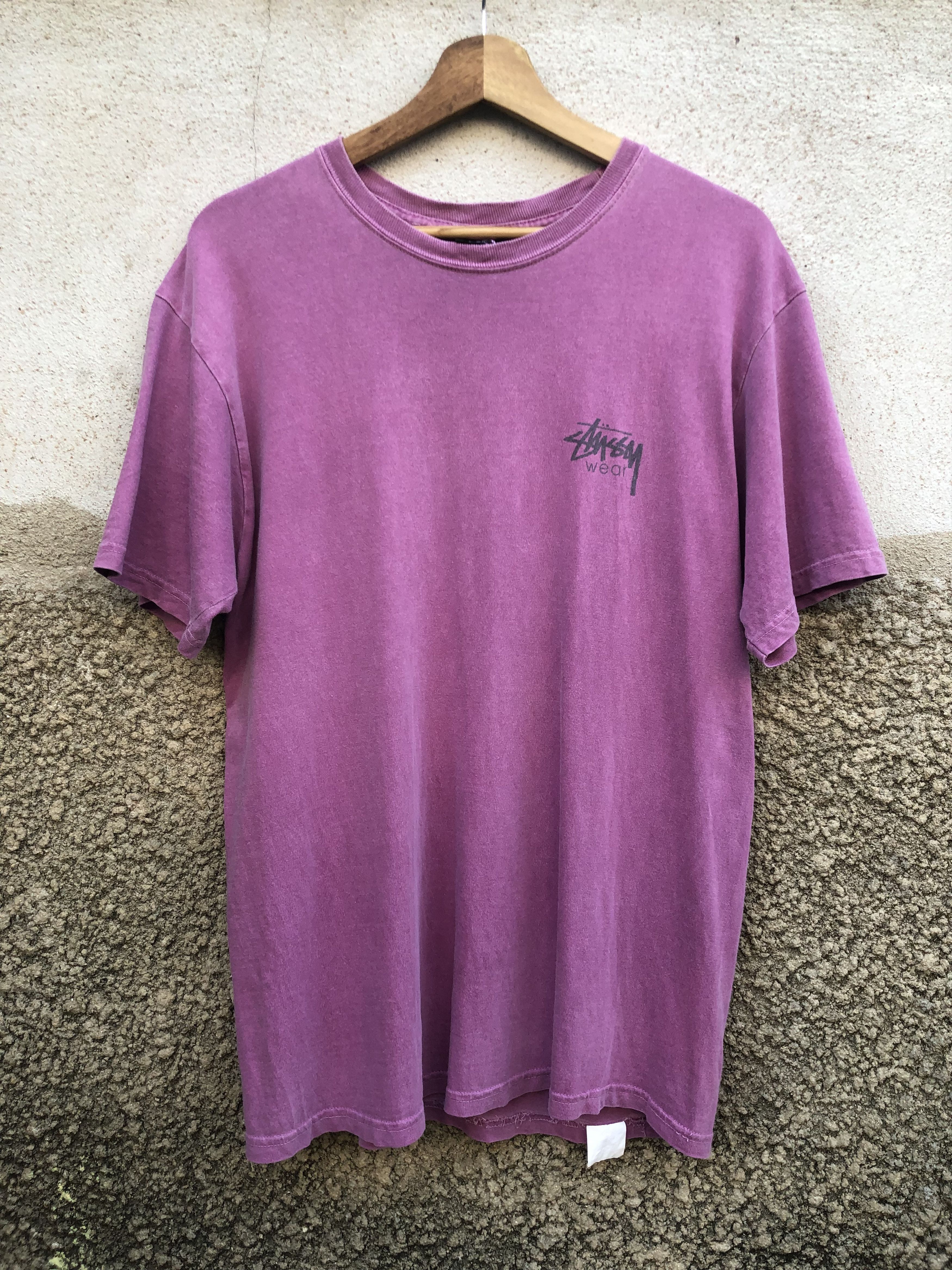 Stussy Stussy Poseidon Pigment Dyed Tshirt Distressed Size US M / EU 48-50 / 2 - 2 Thumbnail