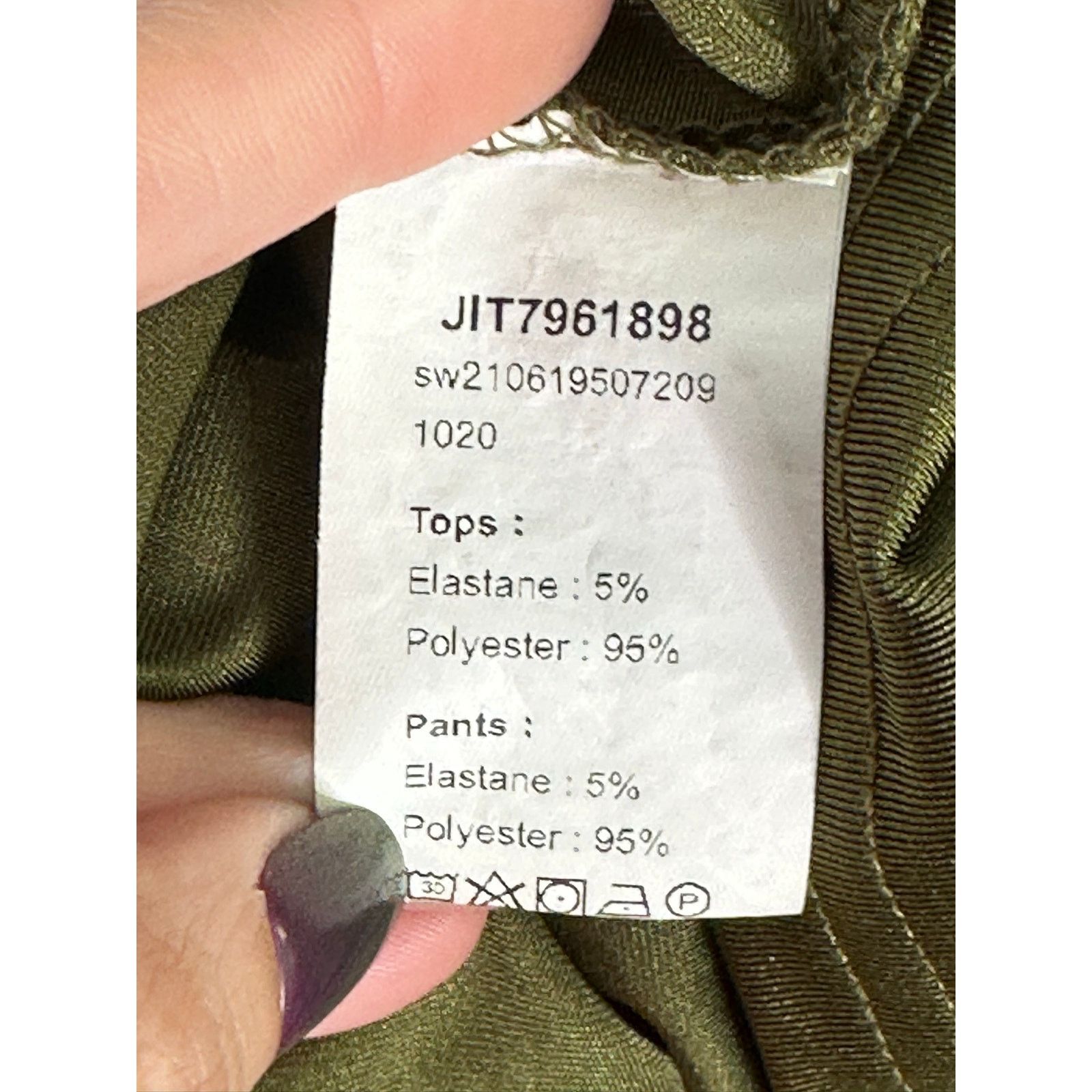 Shein Shein green long sleeves front tie crop top Size 2XL Size XXL / US 16-18 / IT 52-54 - 4 Thumbnail