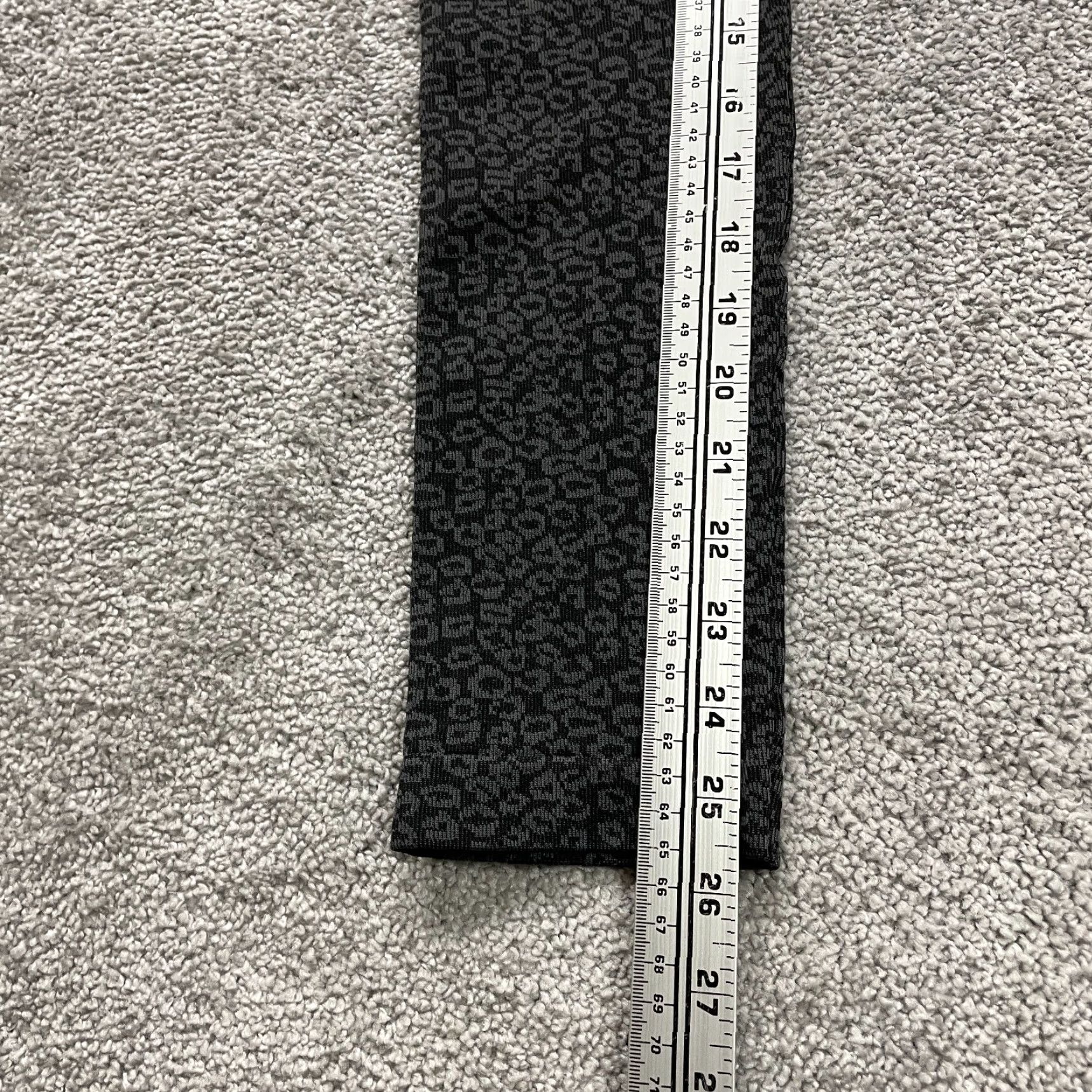 George VINTAGE George Compression Leggings Womens M/L Black Gray Polka Athletic Active 28x25.5 Size 32" / US 10 / IT 46 - 6 Thumbnail