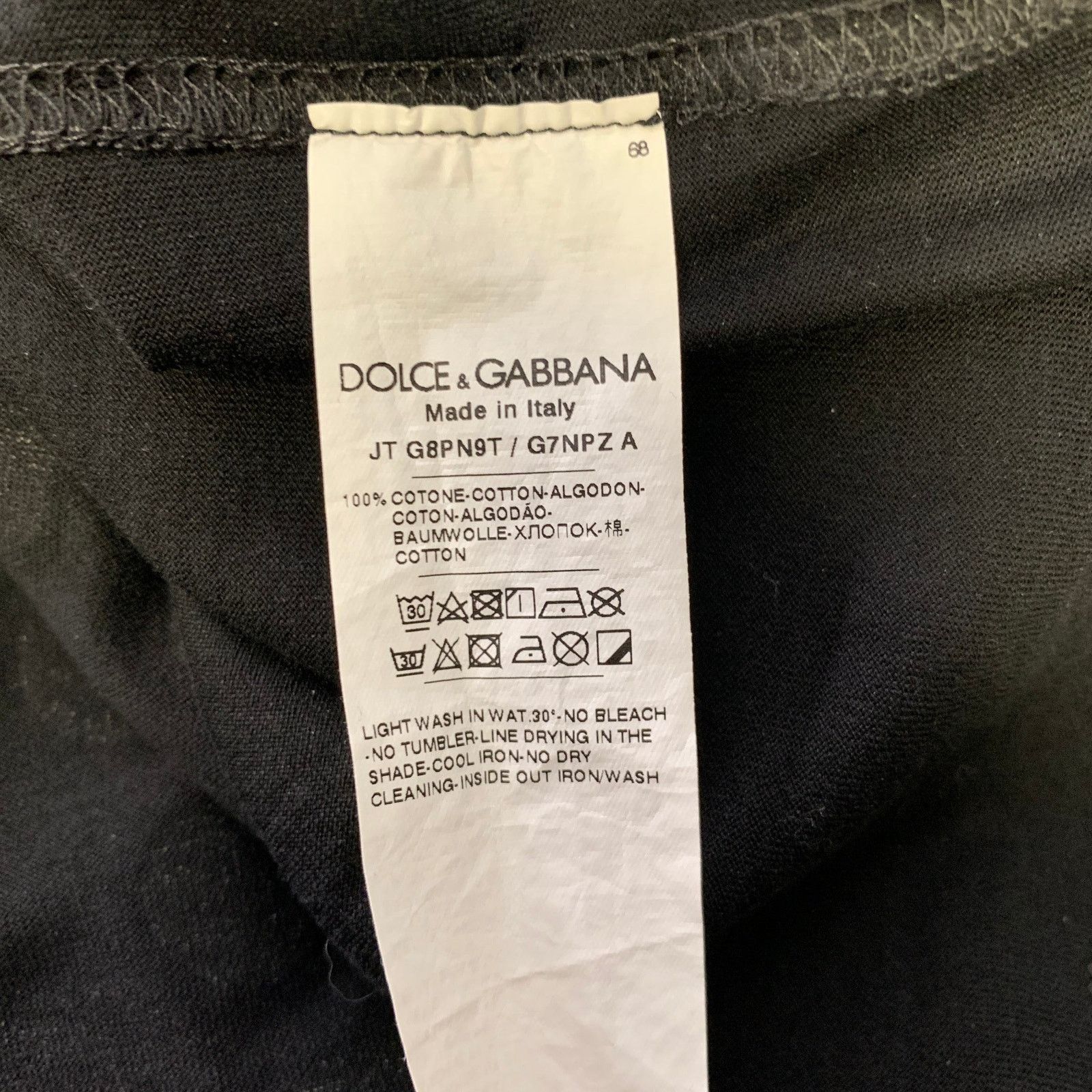 Dolce & Gabbana DOLCE & GABBANA Black White Polka Dot Stripes Cotton Shirt Size US M / EU 48-50 / 2 - 6 Thumbnail