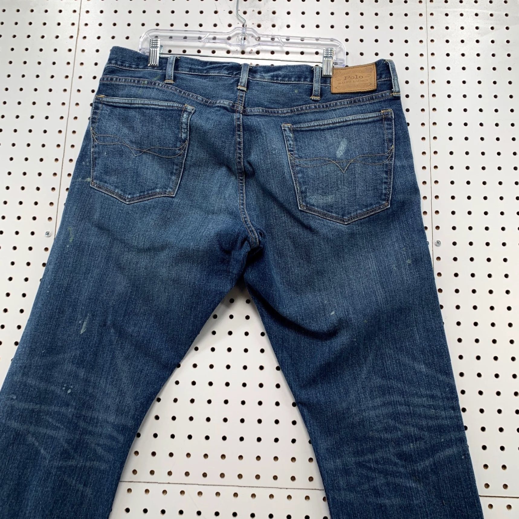 Polo Ralph Lauren Polo Ralph Lauren Denim Jeans Mens 38x32 Blue Varick Slim Straight Fit Dark Wash Jeans Size US M / EU 48-50 / 2 - 7 Thumbnail