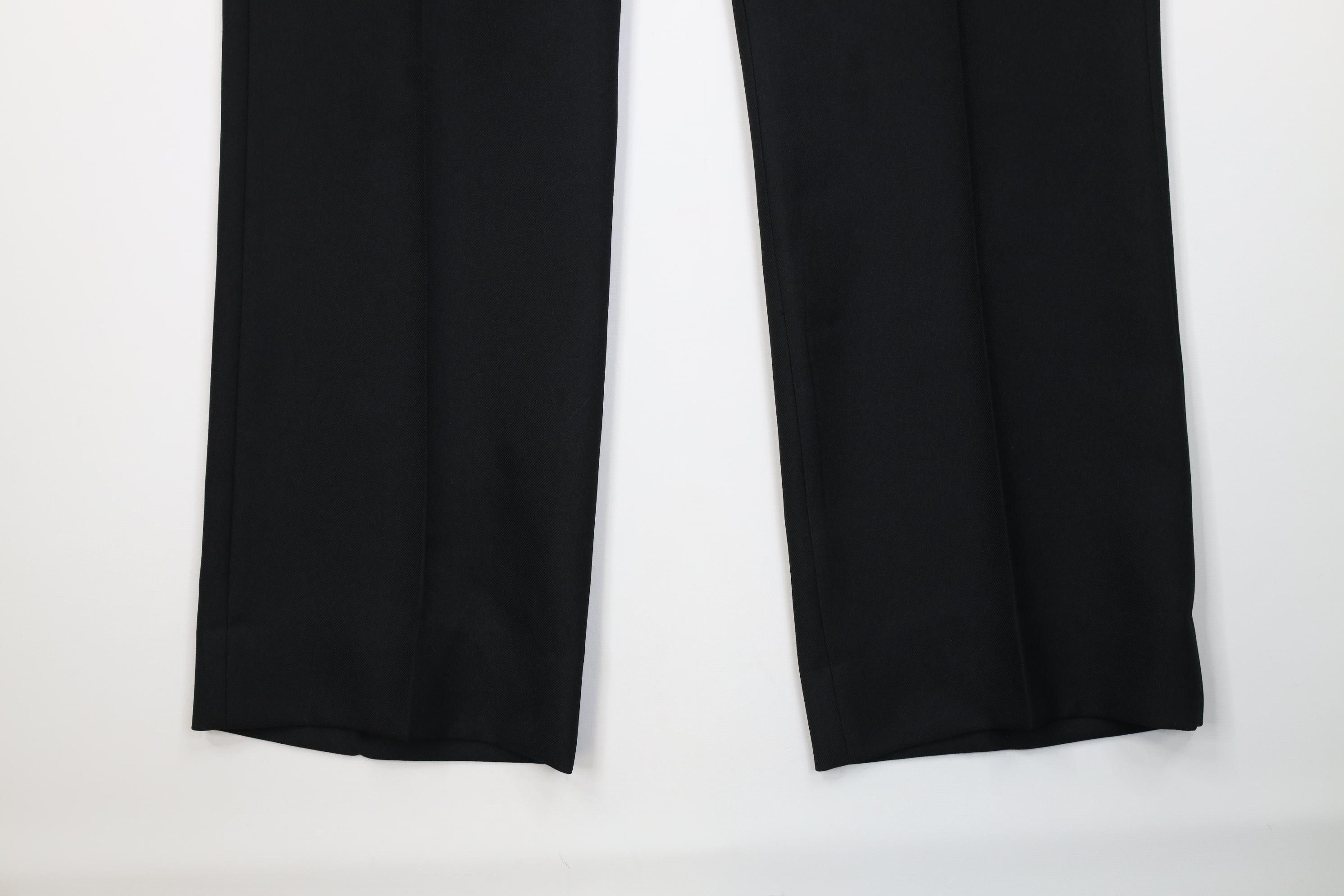 Vintage Vintage 70s Streetwear Flared Wide Leg Chino Pants Black USA Size US 38 / EU 54 - 4 Thumbnail