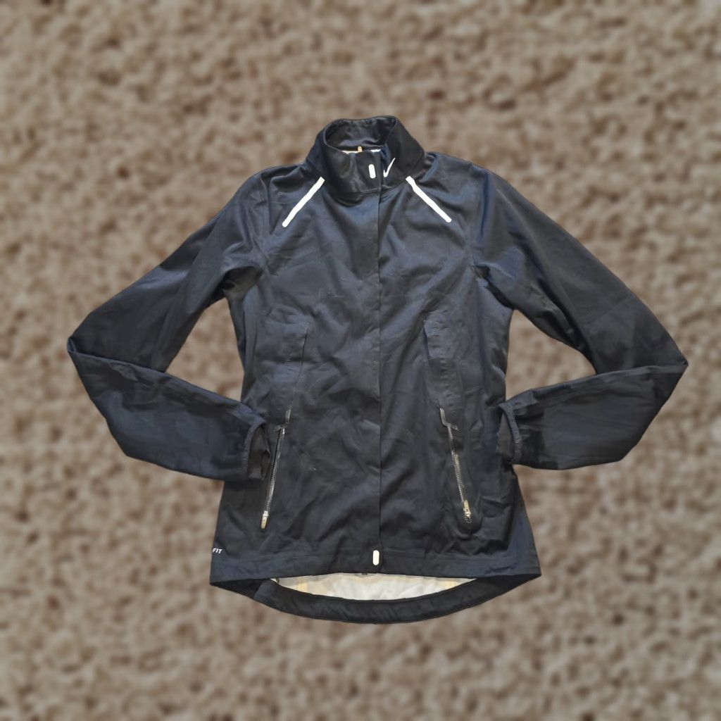 Nike Nike Jacket Women Size Small Black Storm Fit Running Full Zip Long Sleeve Casual Size S / US 4 / IT 40 - 1 Thumbnail