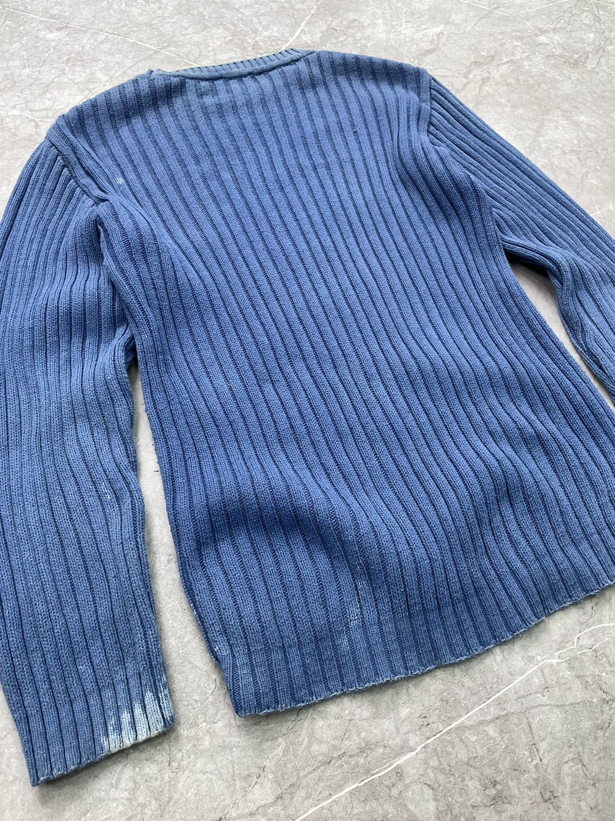 Hysteric Glamour × If Six Was Nine × Moschino Vintage Avant Garde Sweater zip striped ribbed Japanese y2k Size US L / EU 52-54 / 3 - 12 Thumbnail
