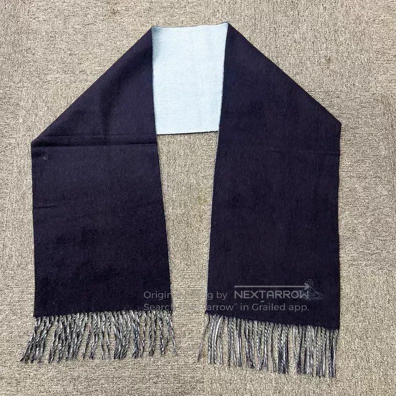 Vivienne Westwood Vivienne Westwood Navy fringed double-sided Saturn embroid Size ONE SIZE - 3 Thumbnail