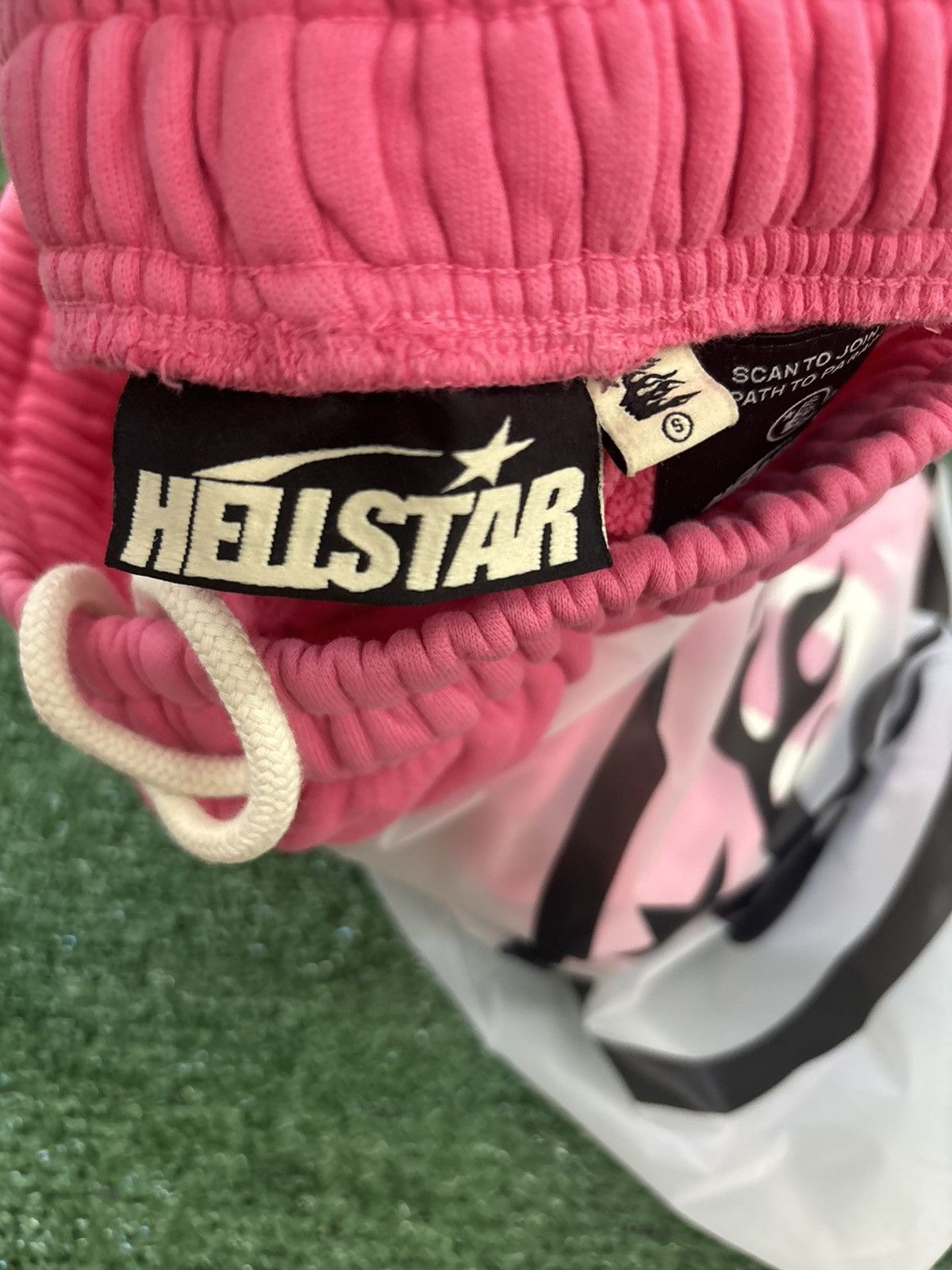 HELLSTAR Hellstar Pink White Flame Shorts Size US 28 / EU 44 - 3 Thumbnail