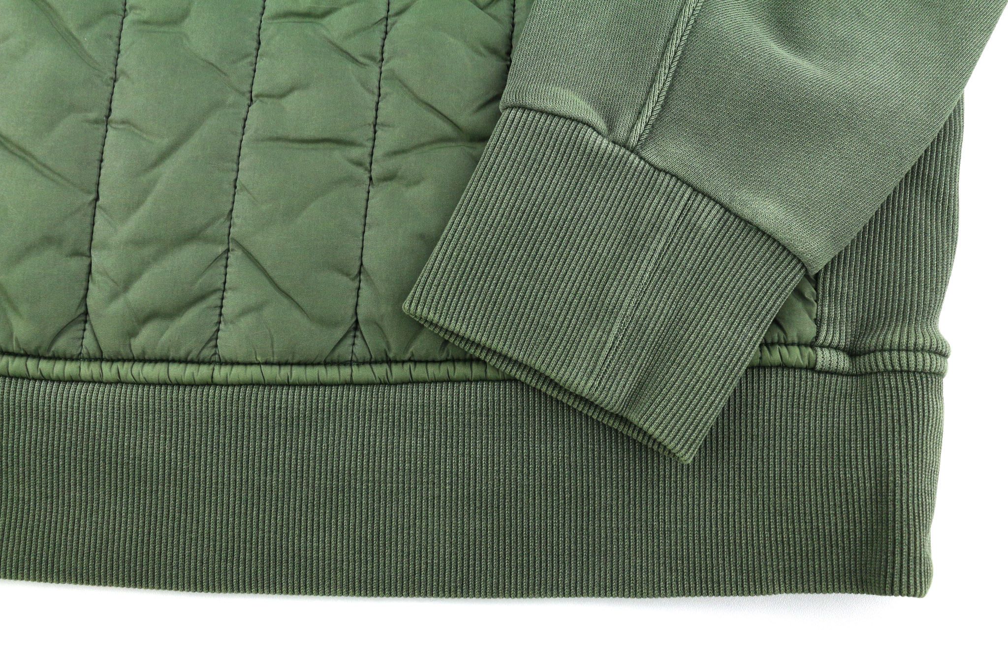 Diesel S-HOLTY L Green Quilted Crew Logo Sweatshirt 40121 Size US L / EU 52-54 / 3 - 5 Thumbnail