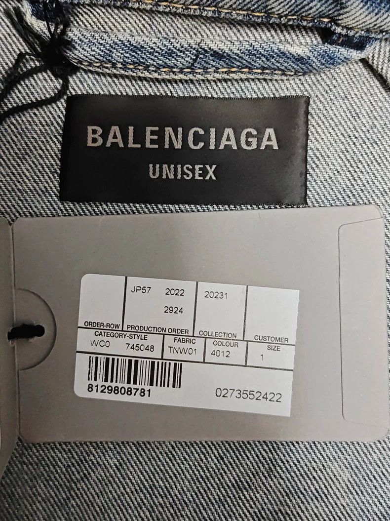 Balenciaga Balenciaga 23Fall blue graffiti hand-painted vintage denim Size US S / EU 44-46 / 1 - 4 Thumbnail