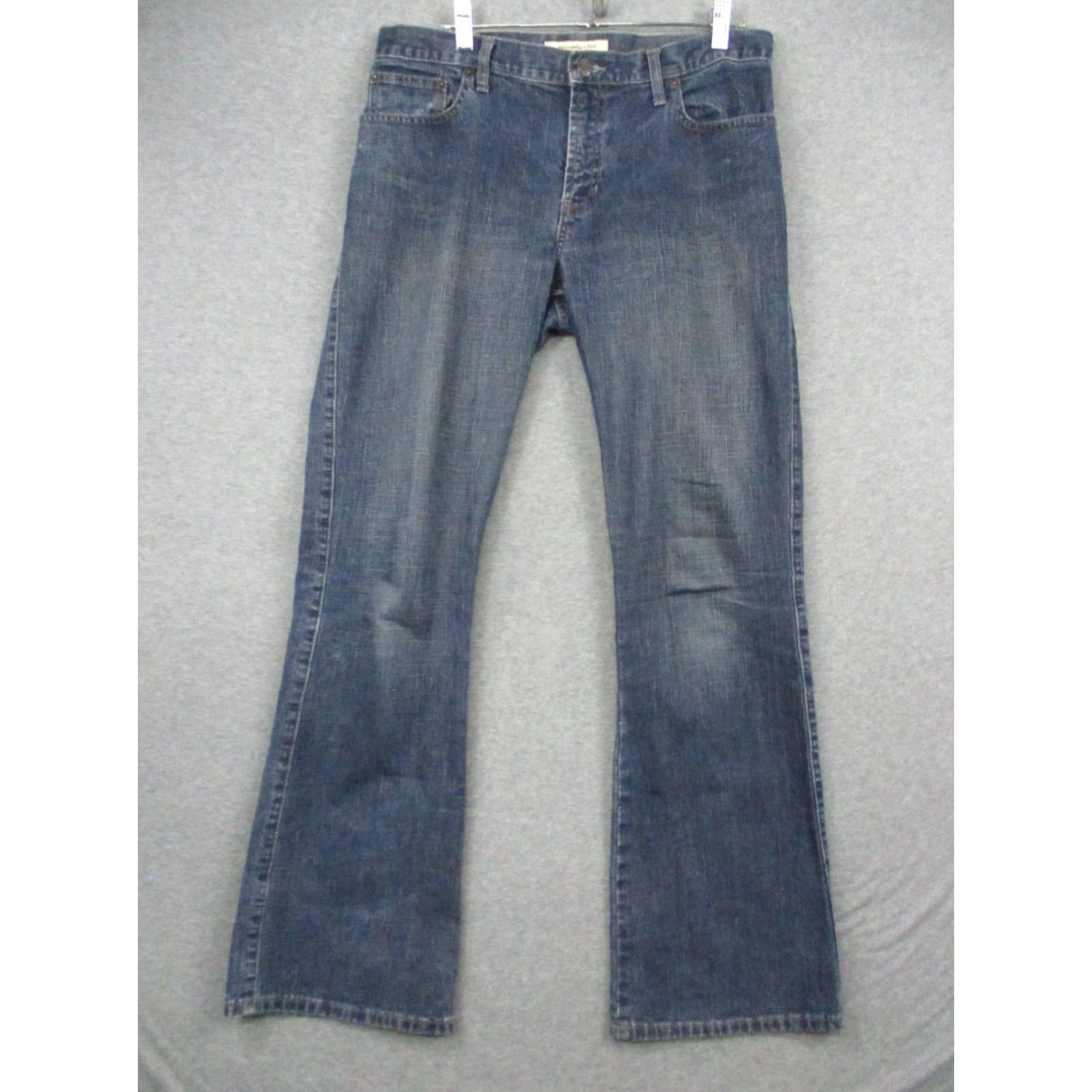 Abercrombie & Fitch VINTAGE Abercrombie & Fitch Jeans Womens 8 Flared Bootcut Blue 90s Y2K EUC Size 24" / US 00 / IT 34 - 2 Thumbnail