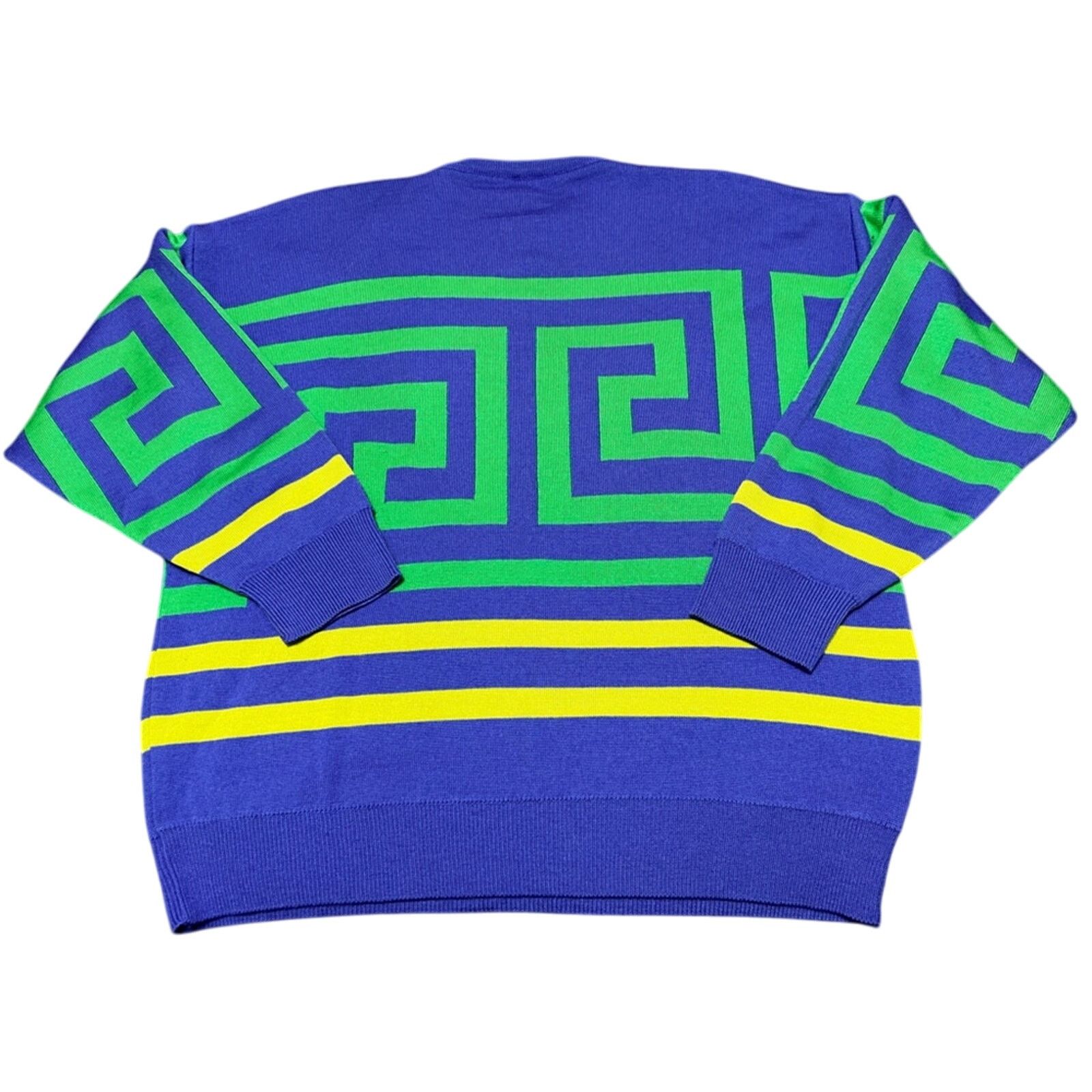 Gianni Valentino Gianni Style Abstract VTG Luxury Knit Sweater Made in Italy Size US L / EU 52-54 / 3 - 2 Thumbnail