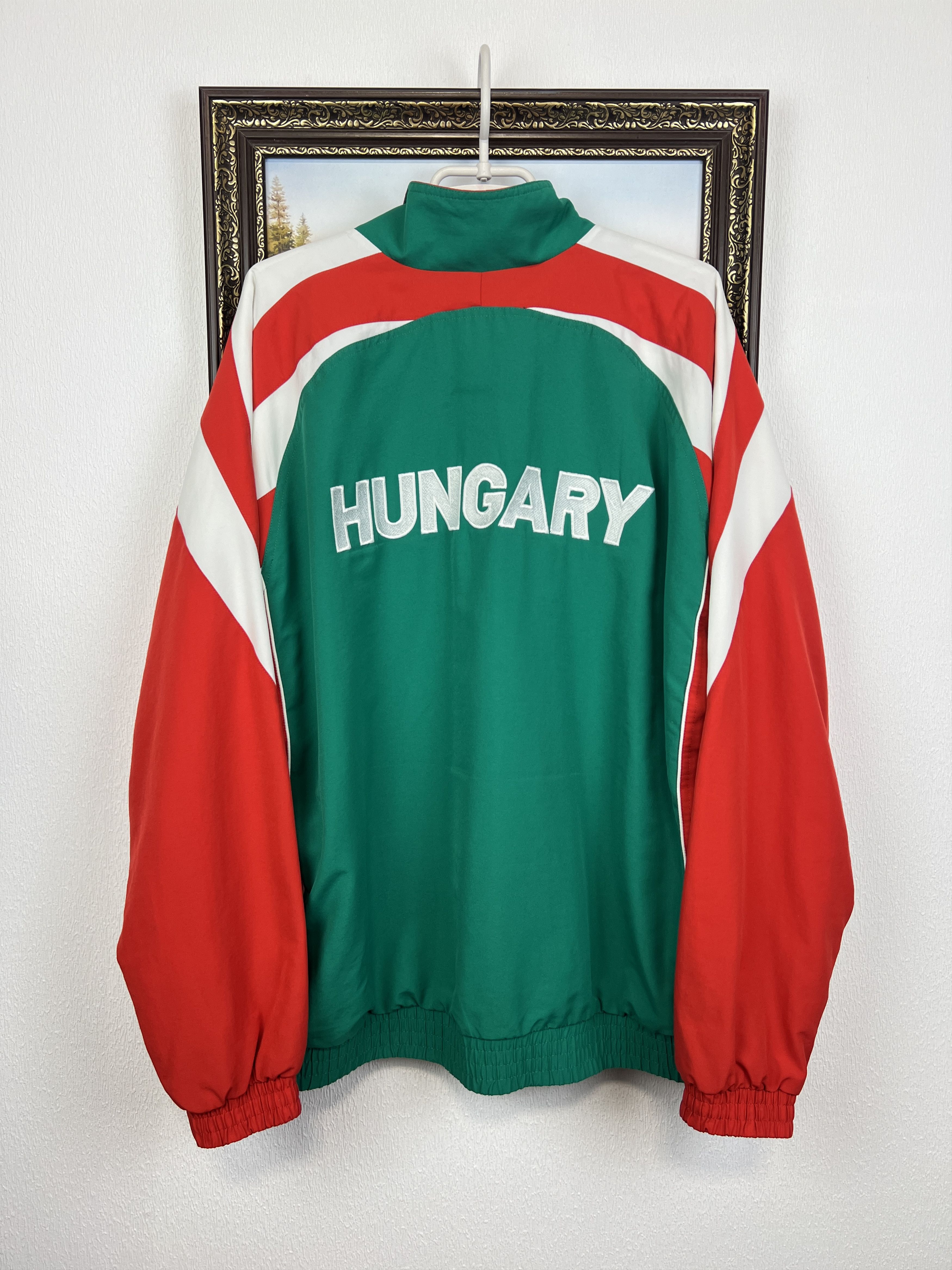 Adidas Vintage Hungary Football Jacket Track Top Soccer National Size US L / EU 52-54 / 3 - 9 Thumbnail