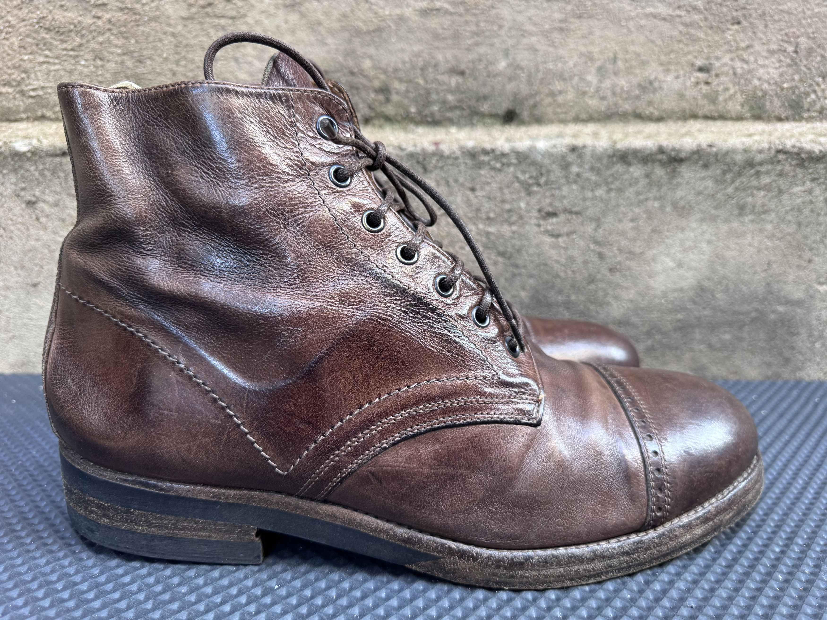 Officine Creative Officine Creative Brown Leather Lace Up Boots Size US 9 / EU 42 - 4 Thumbnail
