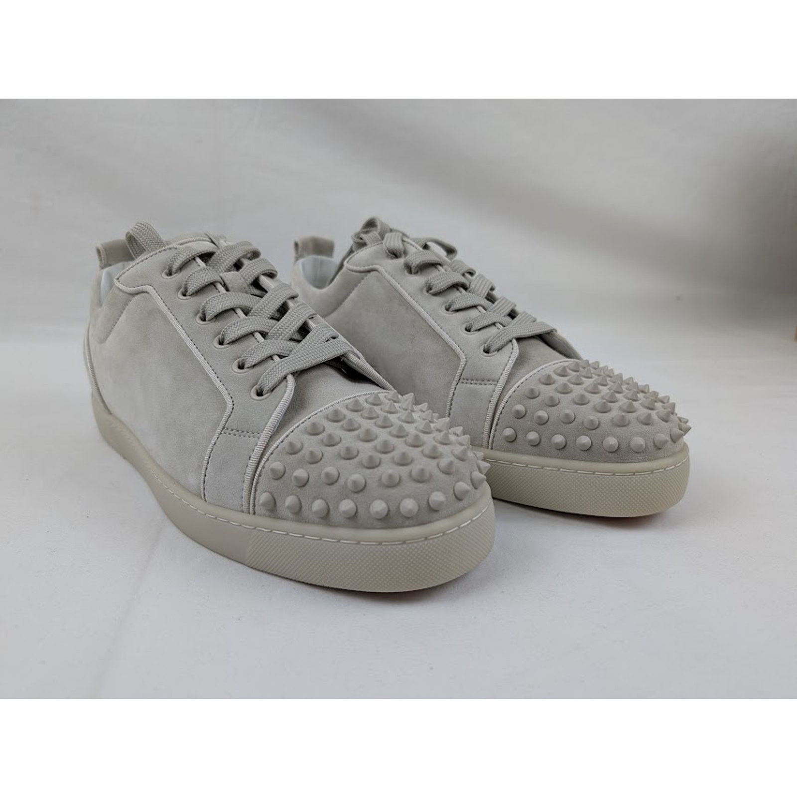 Christian Louboutin o1rshd1 Q:2 / Louis Junior Spikes Orlato Sneakers in Albatre Size US 13 / EU 46 - 10 Thumbnail