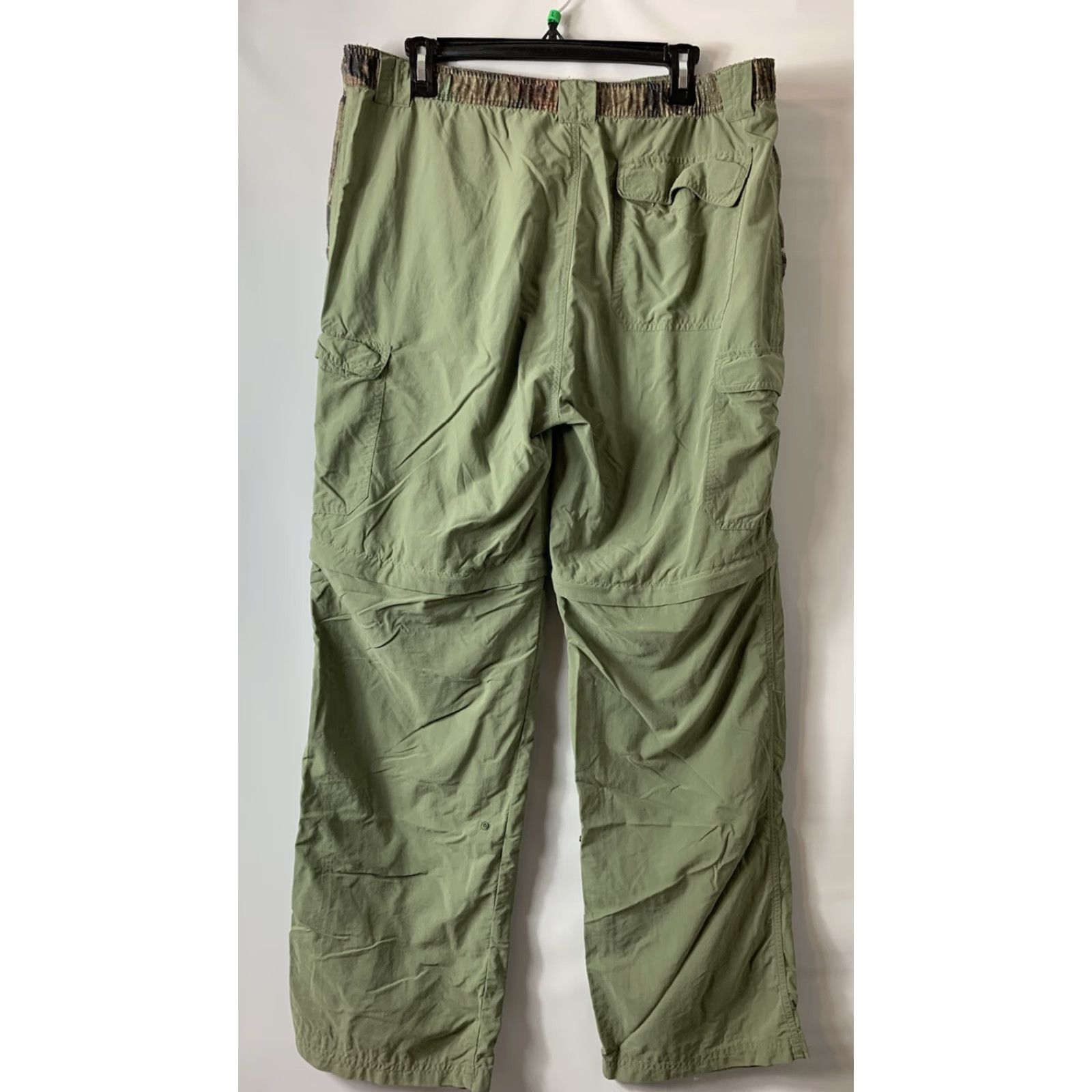 Habitat Habit Mens Pants Cargo Nylon Green Camo Large Outdoors Solar Factor 30+ 32in Inseam Size US 33 - 2 Thumbnail