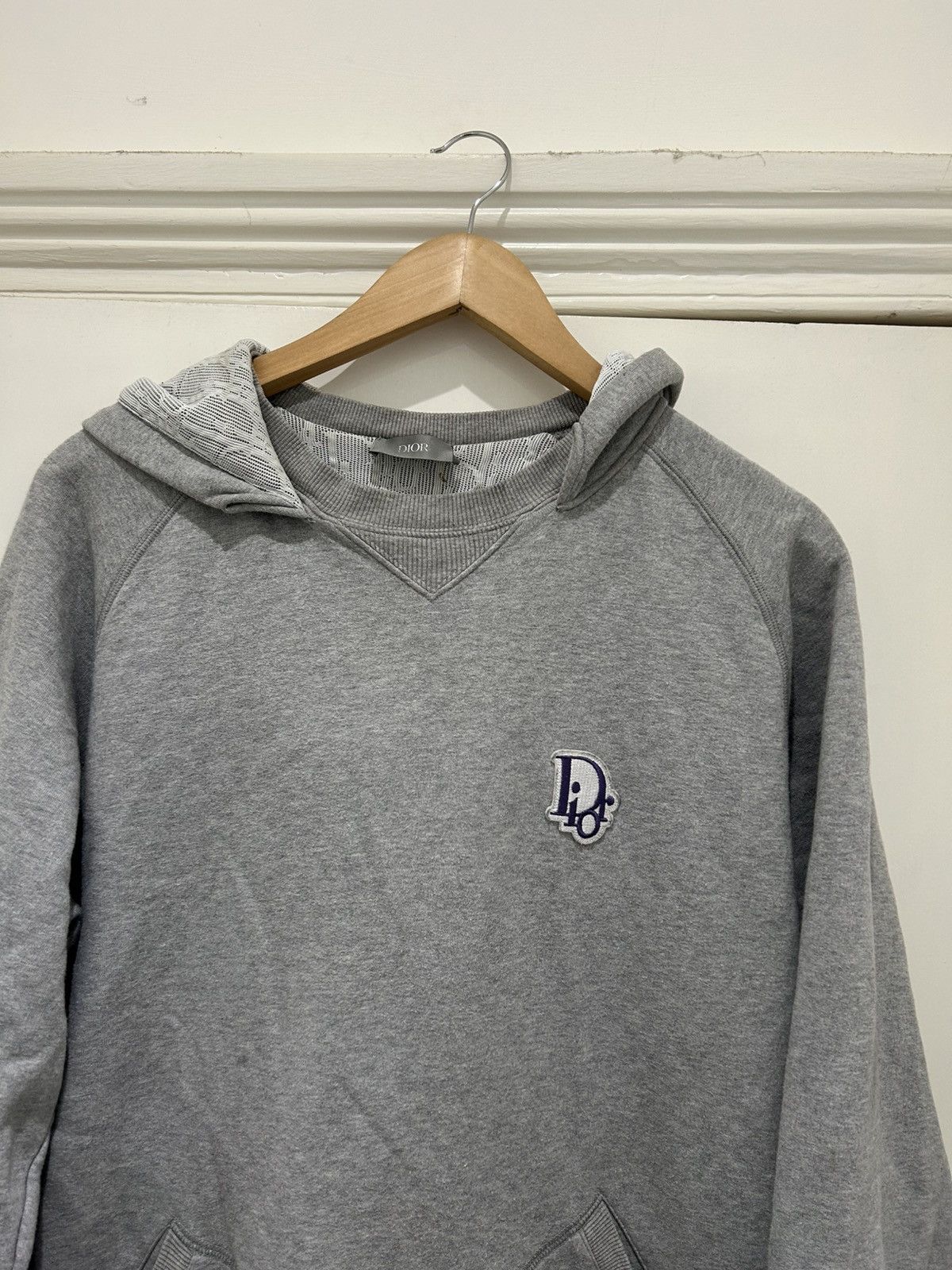 Dior Dior Grey Hoodie Purple logo Size US M / EU 48-50 / 2 - 3 Thumbnail
