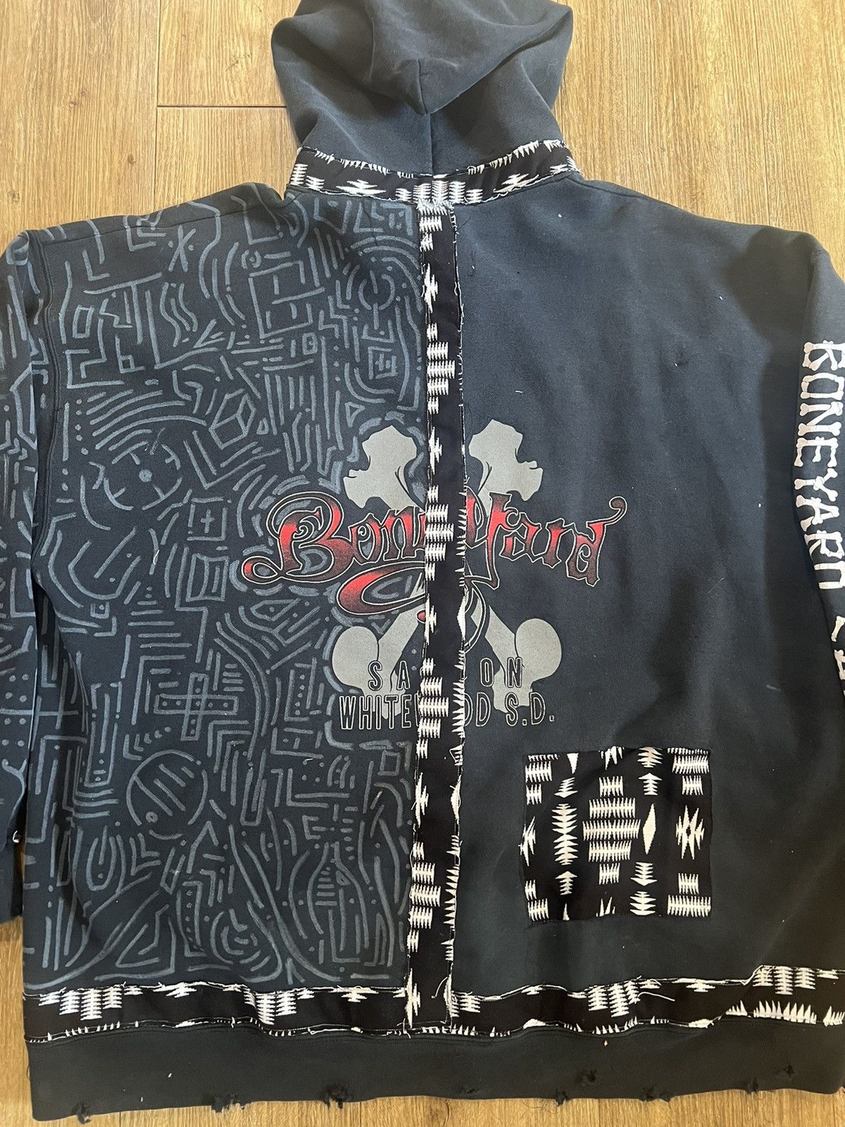 Doublet Custom Reconstructed Vintage Zip Up Sweatshirt Size US L / EU 52-54 / 3 - 3 Thumbnail