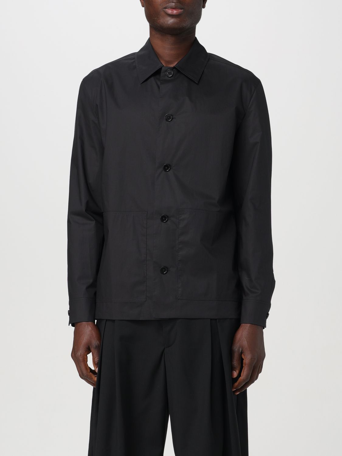 image of Ermenegildo Zegna Zegna Shirt Men Black (Size XL)