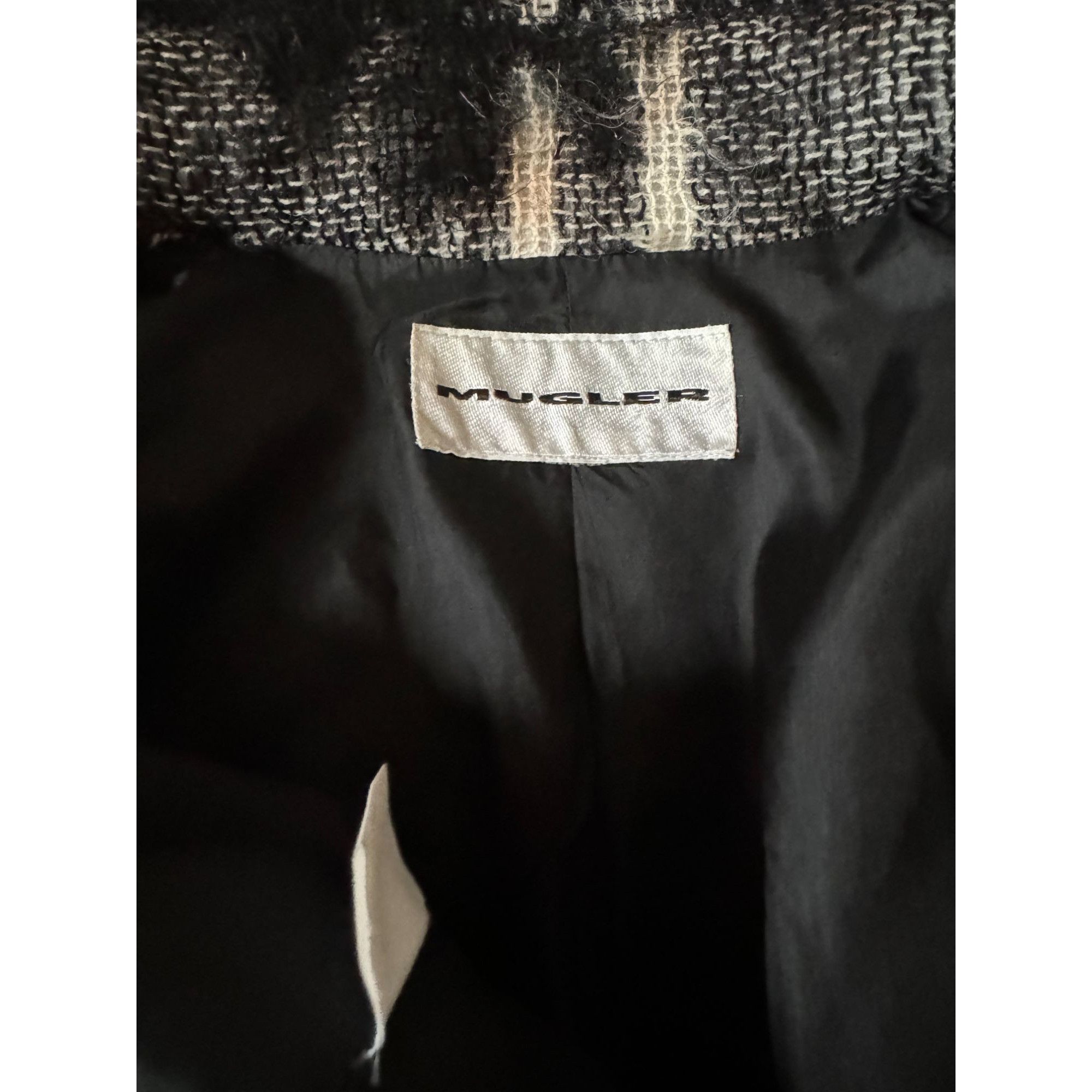 Thierry Mugler 1990s Oversized Mohair Wool Jacket Size L / US 10 / IT 46 - 5 Thumbnail