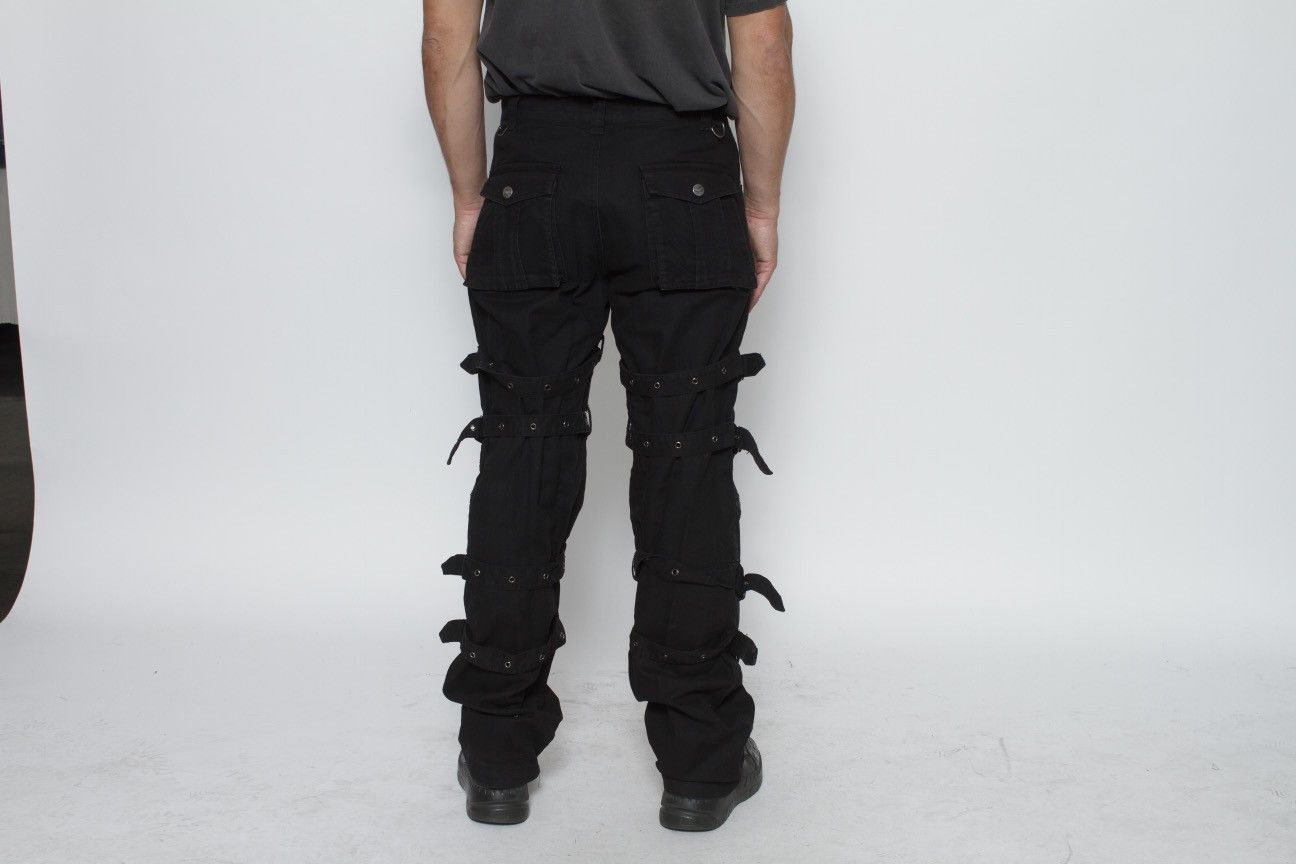 Japanese Brand BLACK TECHNICAL BONDAGE STRAP PANTS BY QUEEN OF DARKNESS Size US 34 / EU 50 - 4 Thumbnail