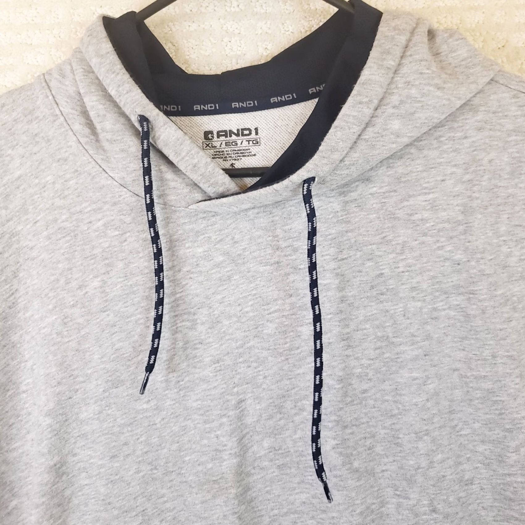 Vintage AND1 Legendary Sleeveless Hoodie Mens XL Gray Pullover with Side Zipper Size US XL / EU 56 / 4 - 3 Thumbnail