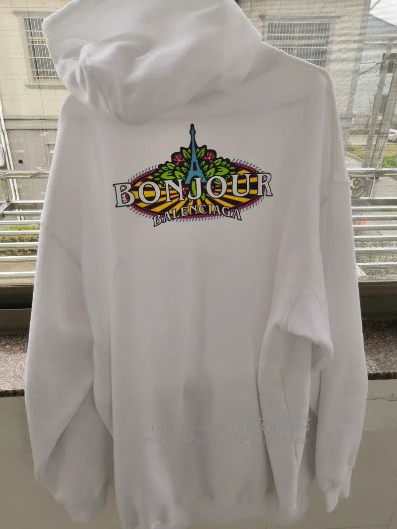 Balenciaga Balenciaga White sweatshirt Size US XS / EU 42 / 0 - 2 Thumbnail