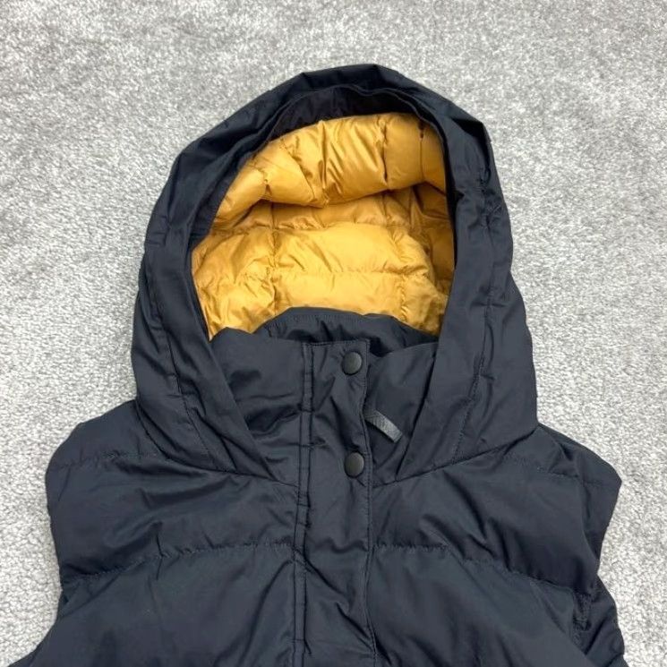 Prana prAna Down Insulated Puffer Quilted Hoodie Vest Men Small Black Snap Zip Outdoor Shirt Size US S / EU 44-46 / 1 - 4 Thumbnail