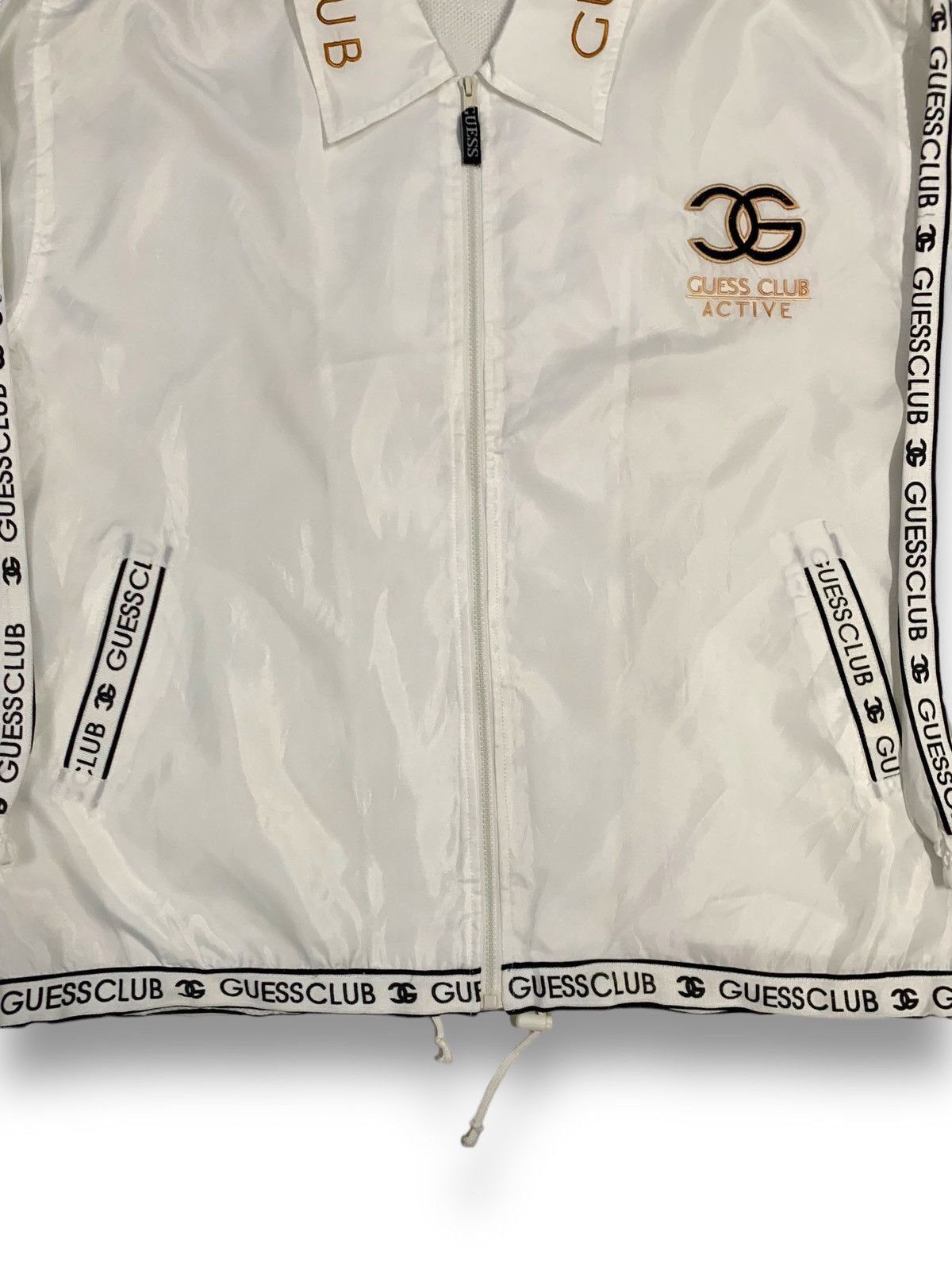 Guess Vintage Guess Club Big Logo Embroidered Jacket like Chanel Size US XL / EU 56 / 4 - 9 Thumbnail