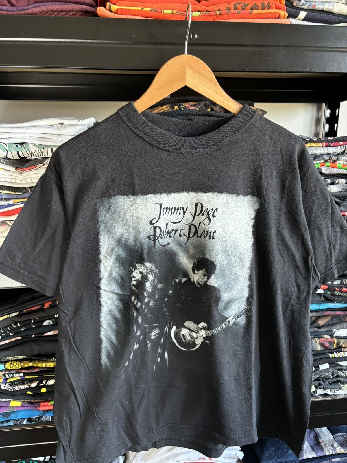 Band Tees Page and Plant tour t shirt vintage world 90s Led Zeppelin Size US L / EU 52-54 / 3 - 2 Thumbnail