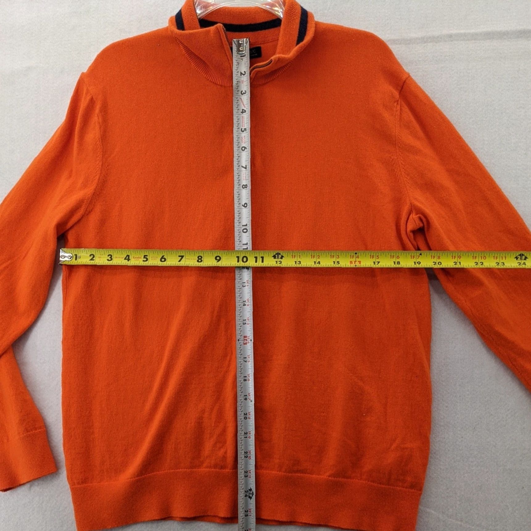 Banana Republic Banana Republic Sweater Mens Large 1/4 Zip Cotton Cashmere Orange Pullover Contemporary Knit Mock Neck Casual Size US L / EU 52-54 / 3 - 5 Thumbnail
