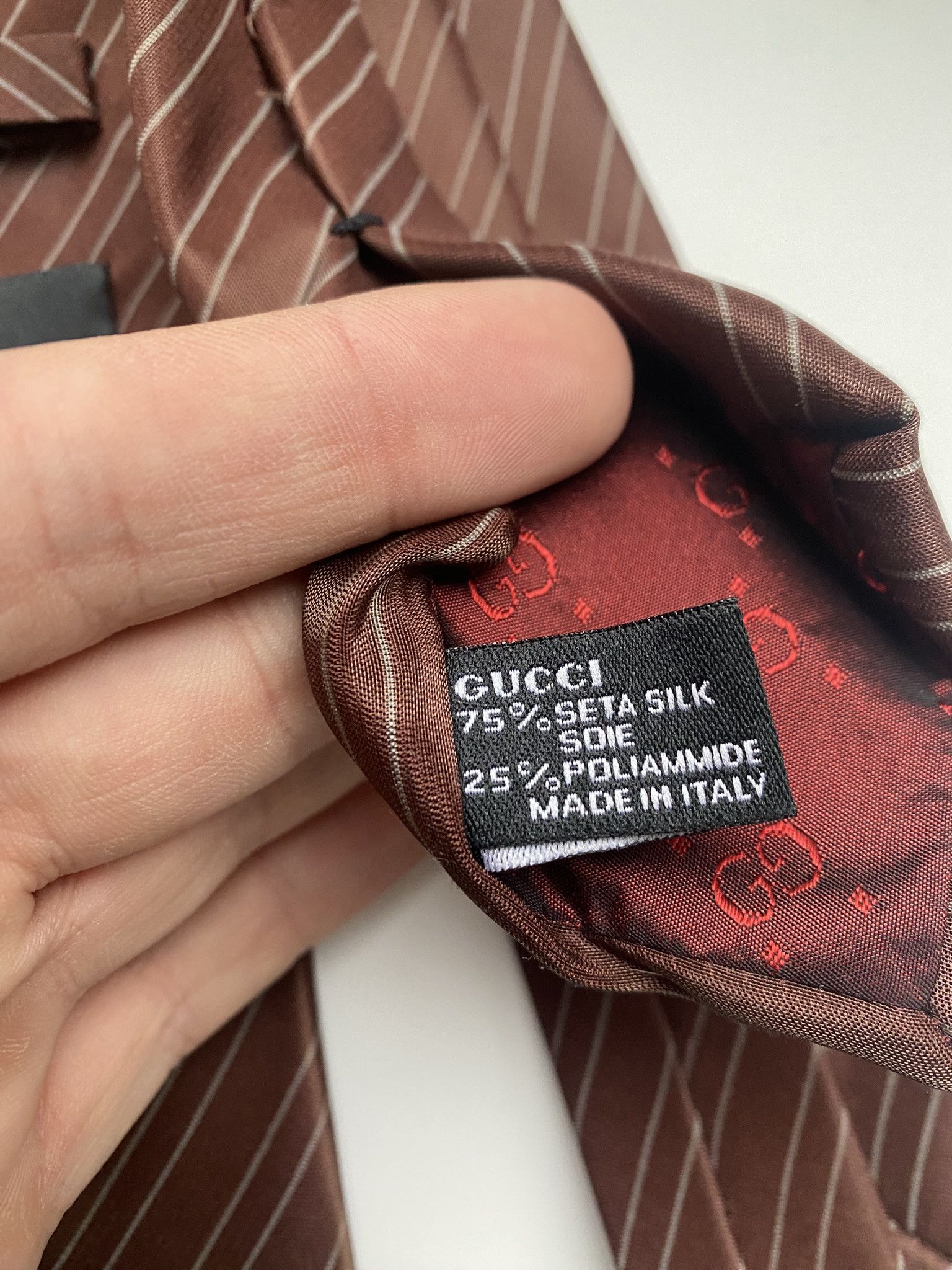 Designer × Gucci Tie Gucci Luxury Size ONE SIZE - 2 Thumbnail