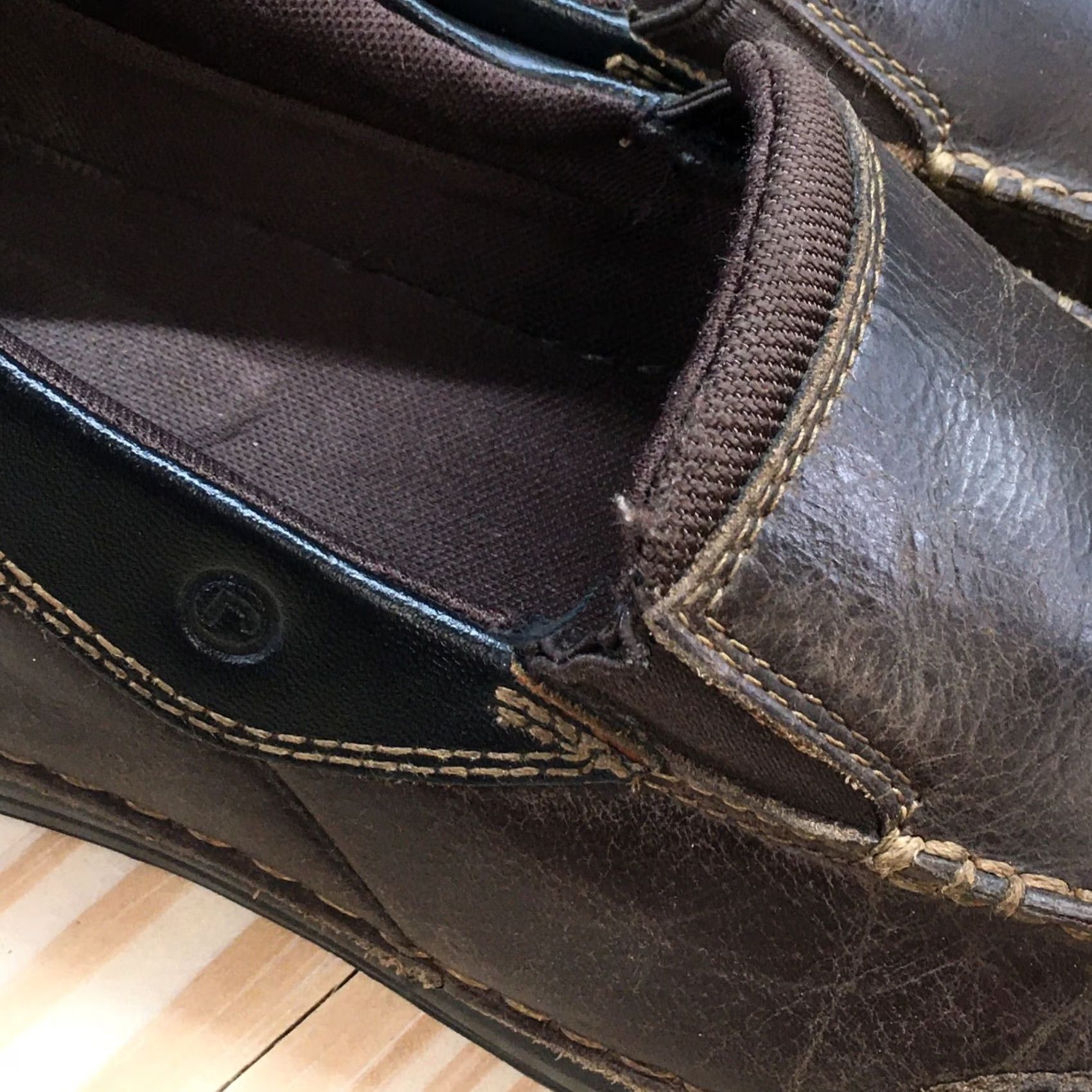 Rockport Rockport Loafer Men 10.5M Brown Balabour Round Toe Slip On Casual Leather Shoes Size US 11 / EU 44 - 4 Thumbnail