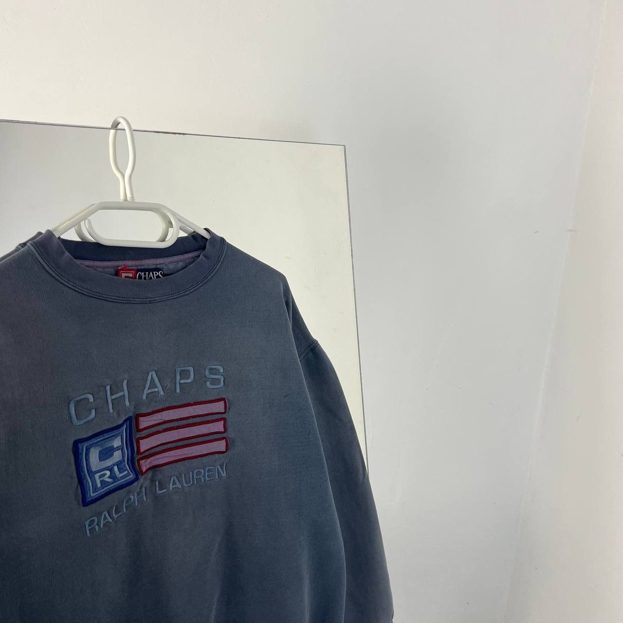 Chaps Ralph Lauren Vintage Y2K Chaps Ralph Lauren Big Logo Boxy Sweatshirt Size US L / EU 52-54 / 3 - 2 Thumbnail