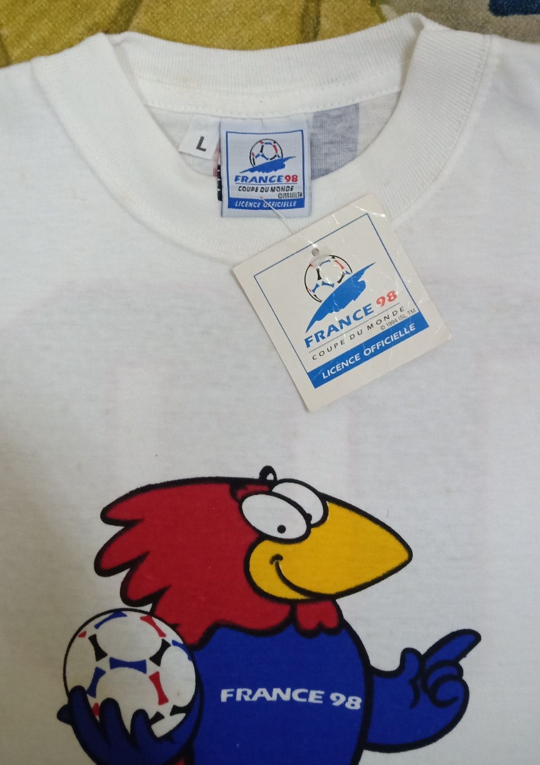 Vintage Vintage NOS France 98 World Cup Official Licensed T-shirt Size US L / EU 52-54 / 3 - 7 Thumbnail